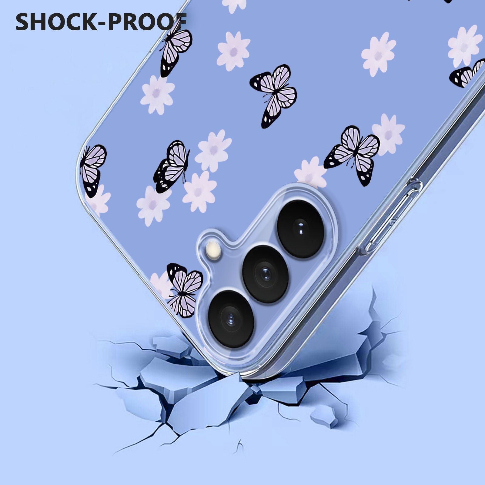 For-Samsung-Galaxy-S26-/-S26-Pro-Case-Butterfly-Floral-Pattern-Printing-TPU-Phone-Back-Cover-Butterflies