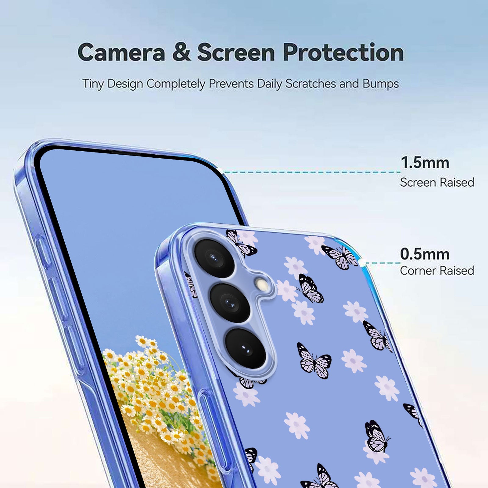 For-Samsung-Galaxy-S26-/-S26-Pro-Case-Butterfly-Floral-Pattern-Printing-TPU-Phone-Back-Cover-Butterflies