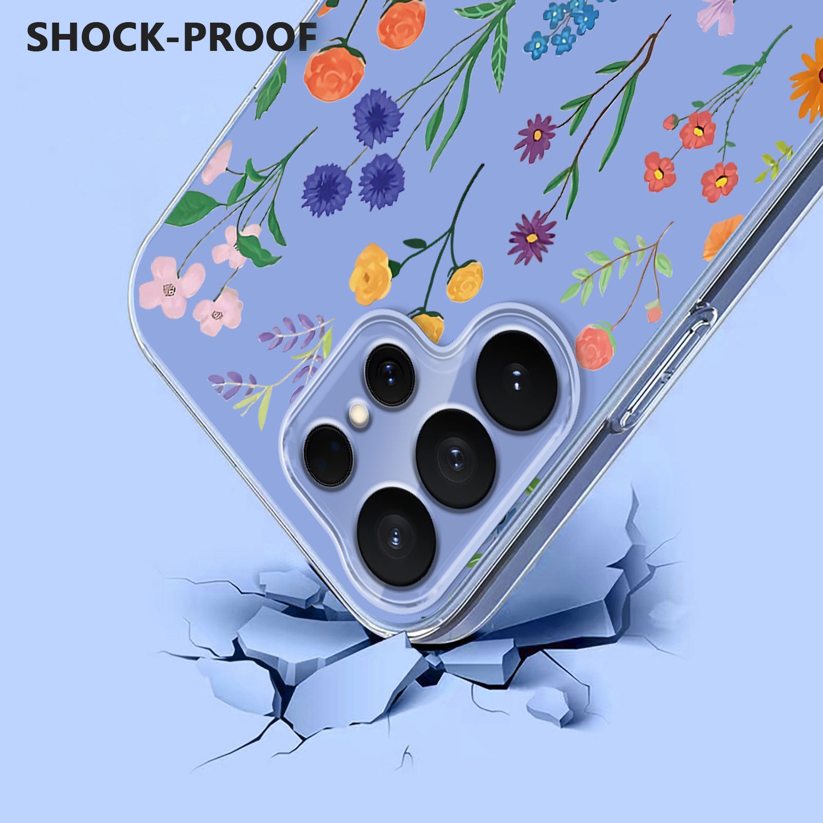 For-Samsung-Galaxy-S26-Ultra-Case-Butterfly-Floral-Pattern-Printing-TPU-Phone-Back-Cover-Daisies