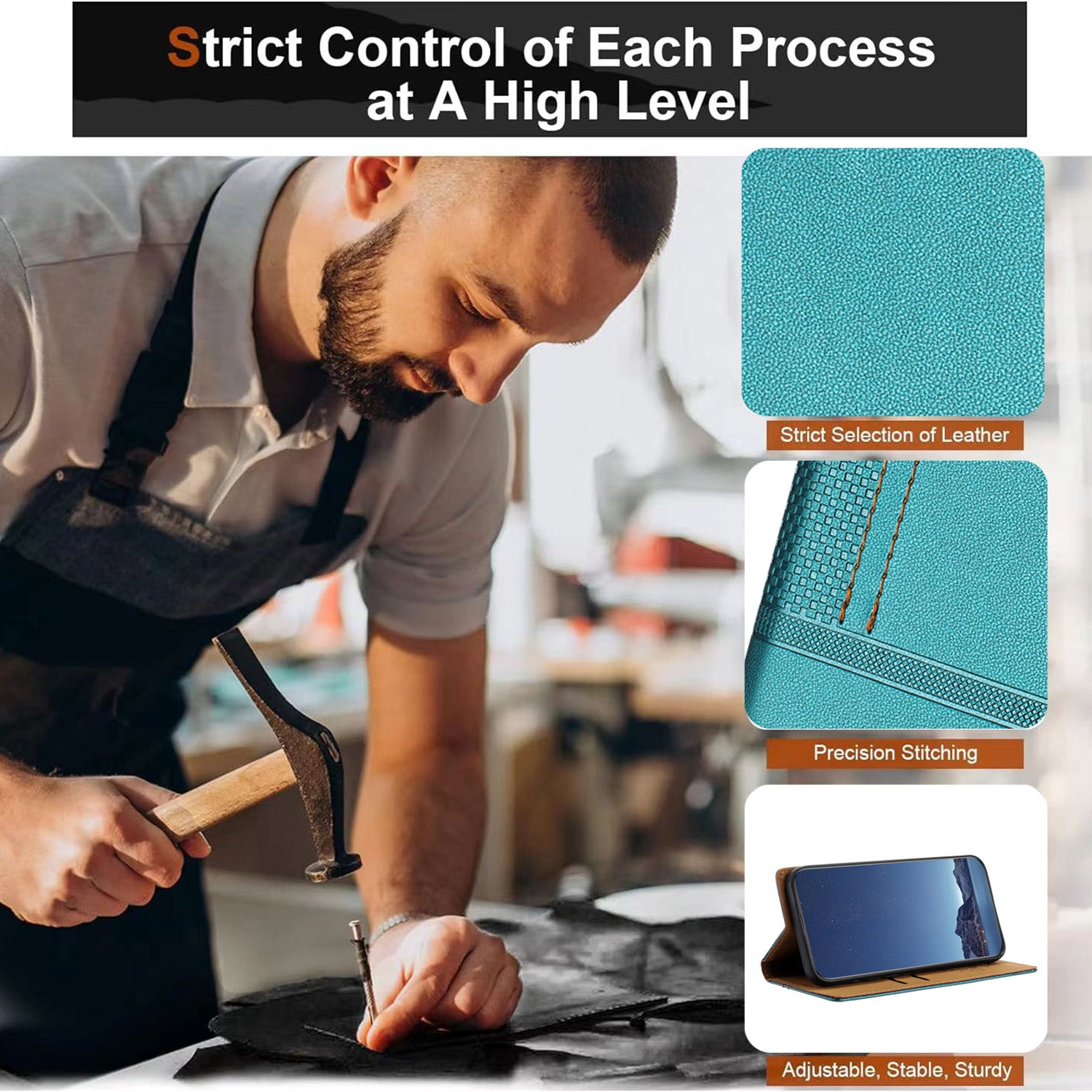 For-Samsung-Galaxy-S26-/-S26-Pro-Case-L-Shaped-Grid-Pattern-Leather-Stand-Phone-Cover-with-Card-Slots-Green