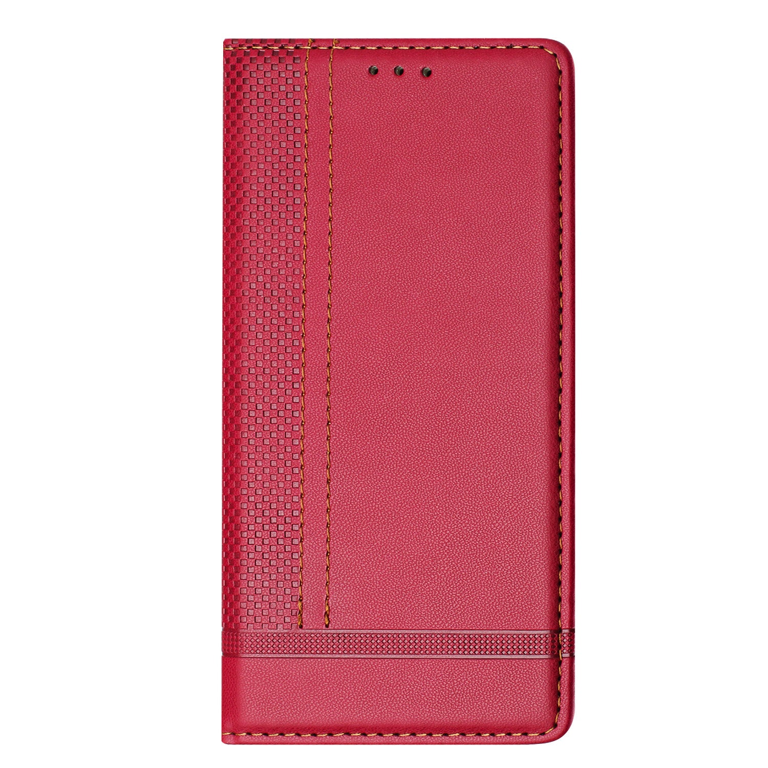 For-Samsung-Galaxy-S26-Ultra-Case-L-Shaped-Grid-Pattern-Leather-Stand-Phone-Cover-with-Card-Slots-Red