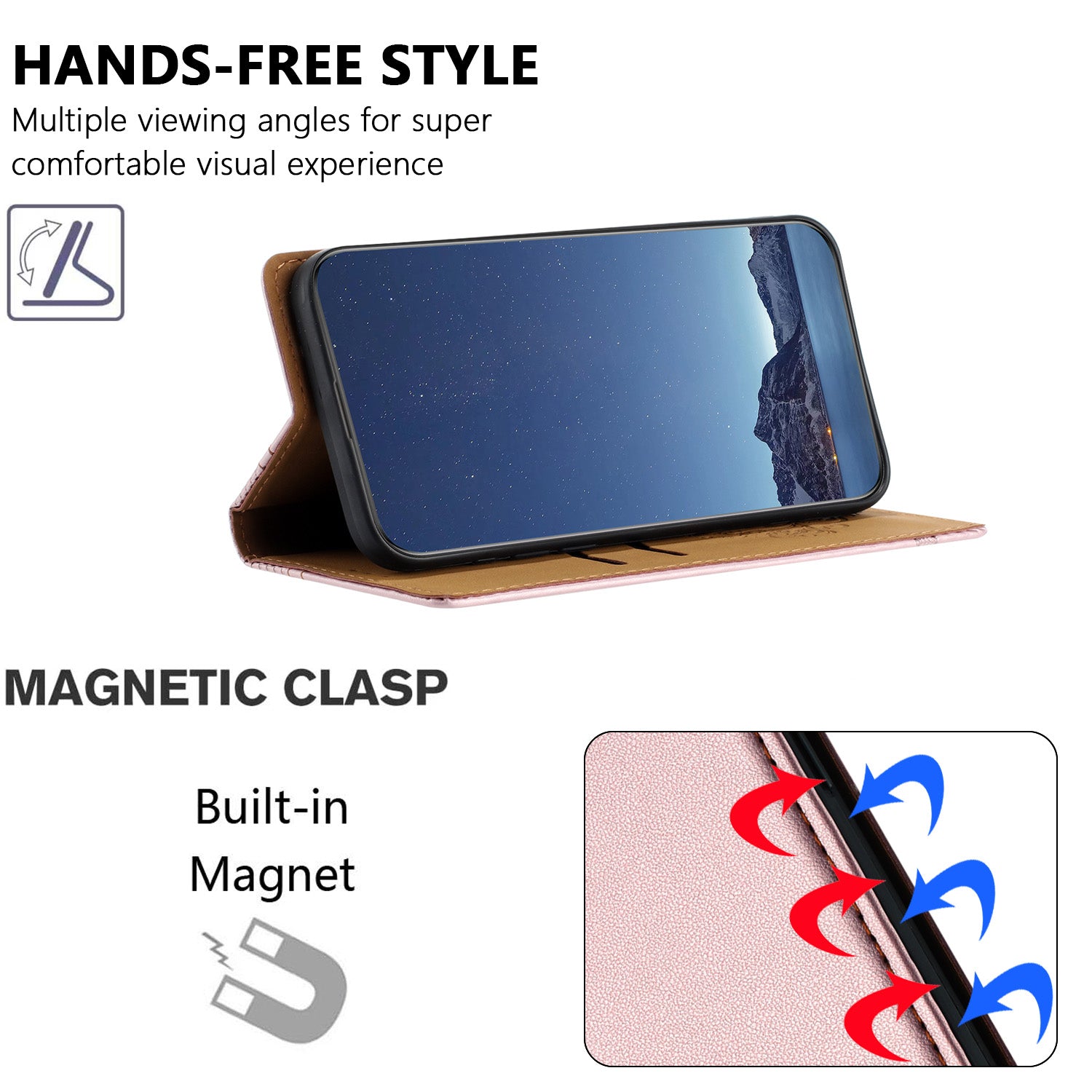 For-Samsung-Galaxy-S26-Ultra-Case-L-Shaped-Grid-Pattern-Leather-Stand-Phone-Cover-with-Card-Slots-Rose-Gold