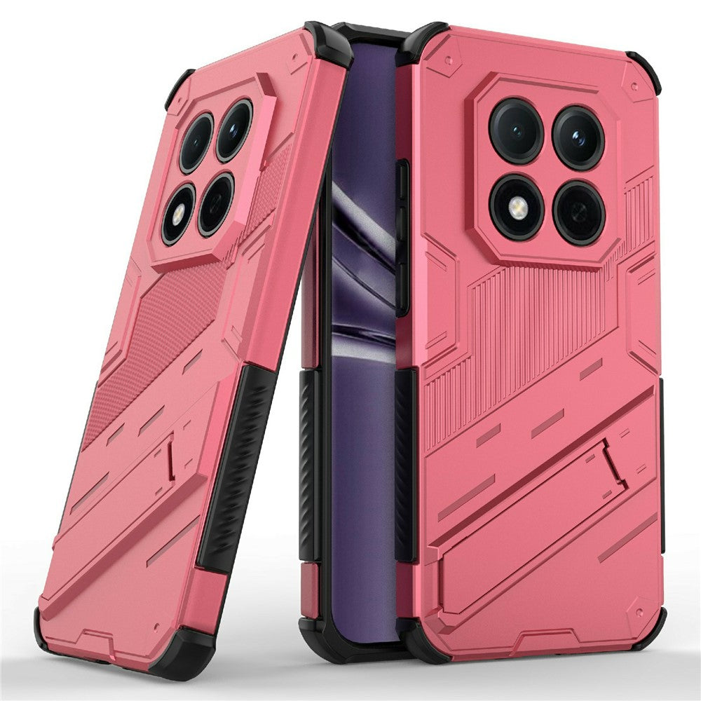 For Xiaomi Redmi Note 15 Pro 5G (Global) Case PC + TPU Shockproof Phone Cover with Kickstand - Rose