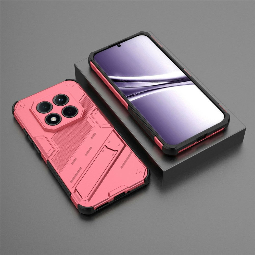 For Xiaomi Redmi Note 15 Pro 5G (Global) Case PC + TPU Shockproof Phone Cover with Kickstand - Rose