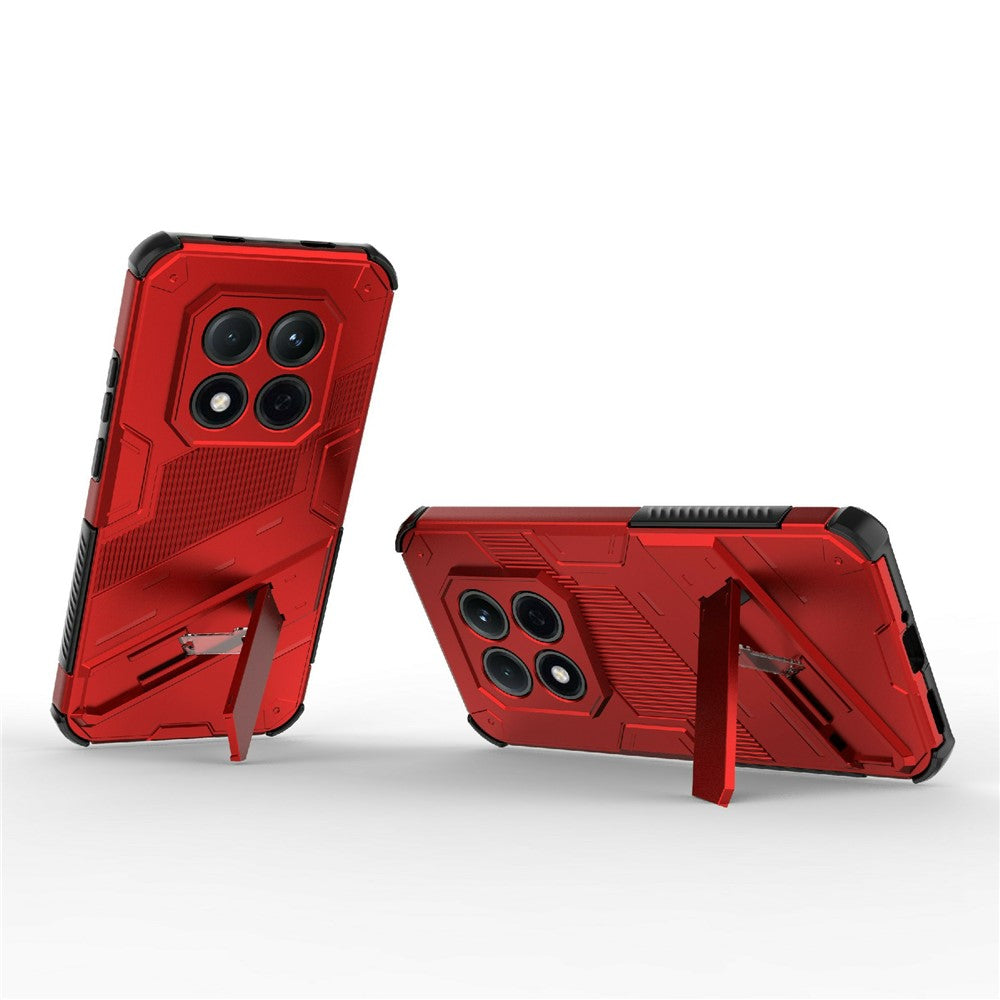 For Xiaomi Redmi Note 15 Pro 5G (Global) Case PC + TPU Shockproof Phone Cover with Kickstand - Red