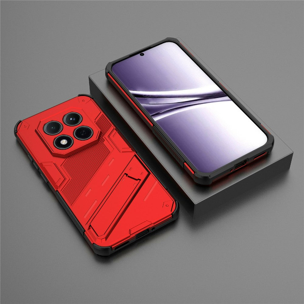 For Xiaomi Redmi Note 15 Pro 5G (Global) Case PC + TPU Shockproof Phone Cover with Kickstand - Red