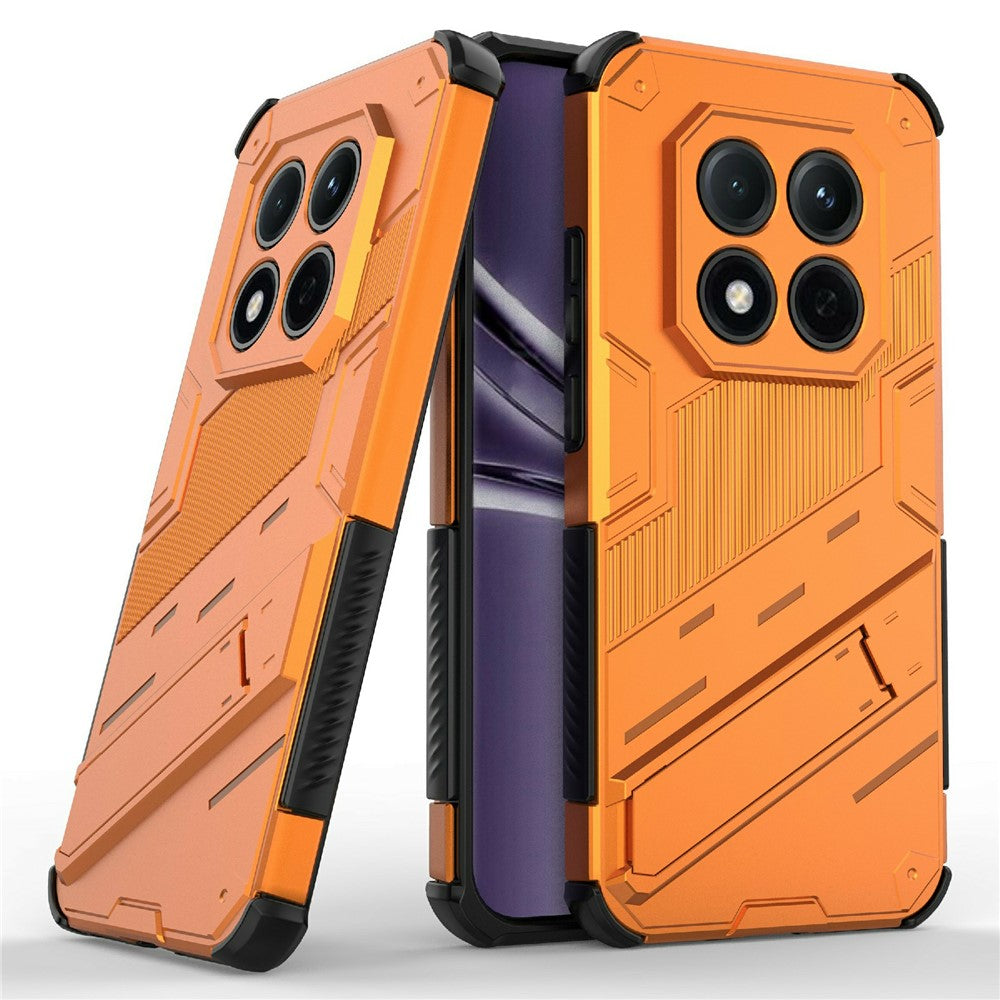 For Xiaomi Redmi Note 15 Pro 5G (Global) Case PC + TPU Shockproof Phone Cover with Kickstand - Orange