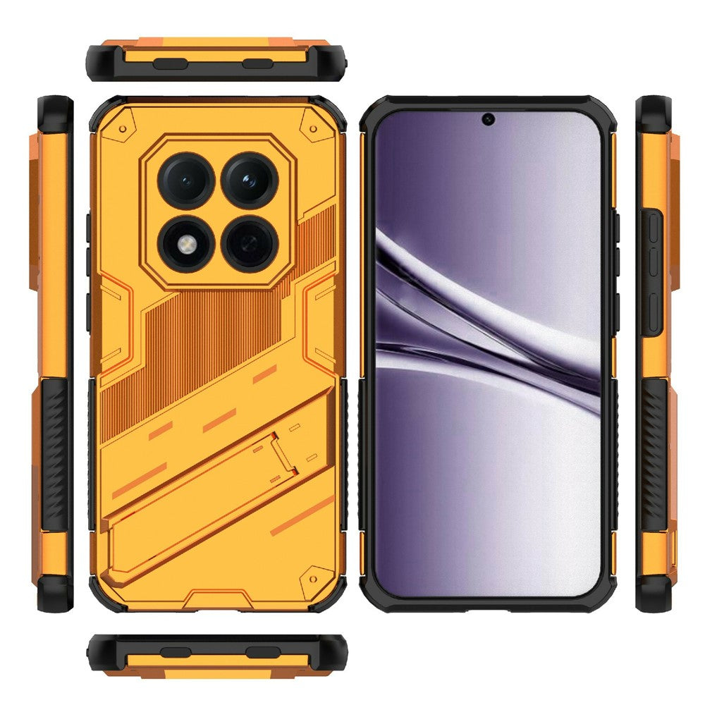 For Xiaomi Redmi Note 15 Pro 5G (Global) Case PC + TPU Shockproof Phone Cover with Kickstand - Orange