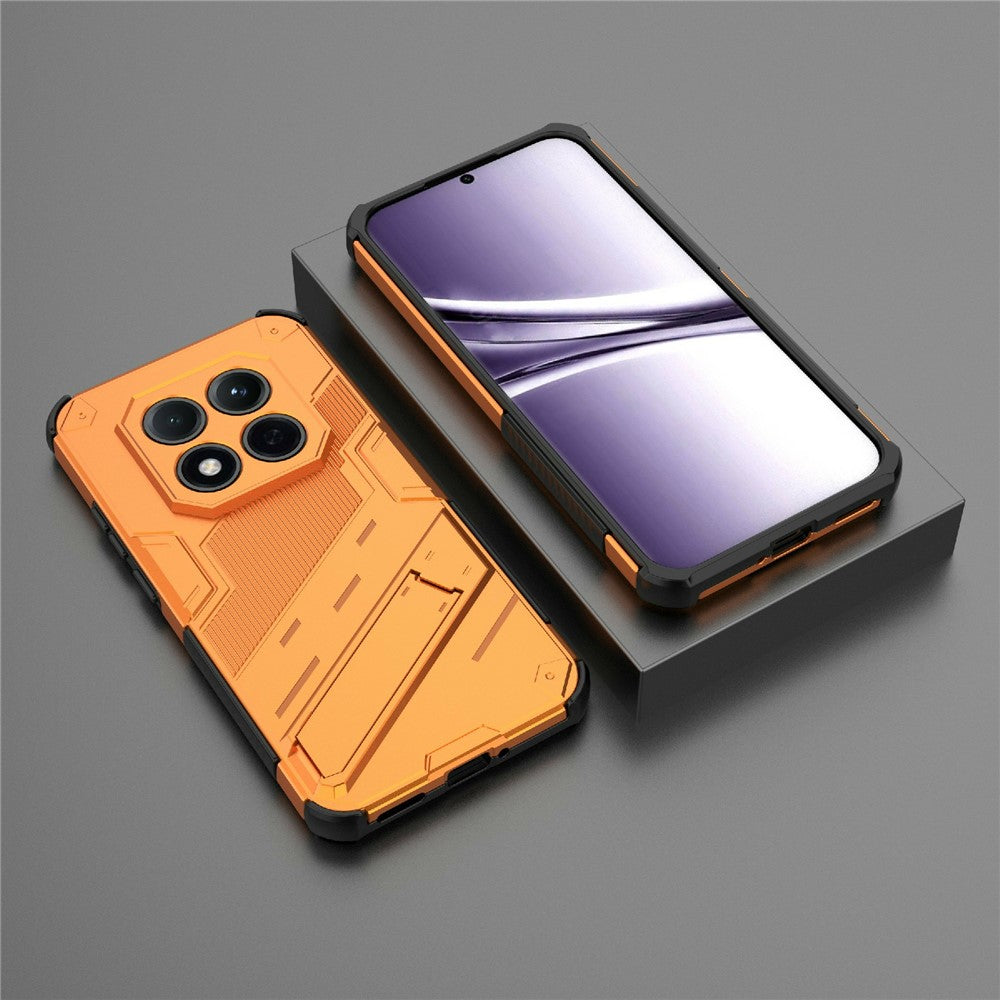 For Xiaomi Redmi Note 15 Pro 5G (Global) Case PC + TPU Shockproof Phone Cover with Kickstand - Orange