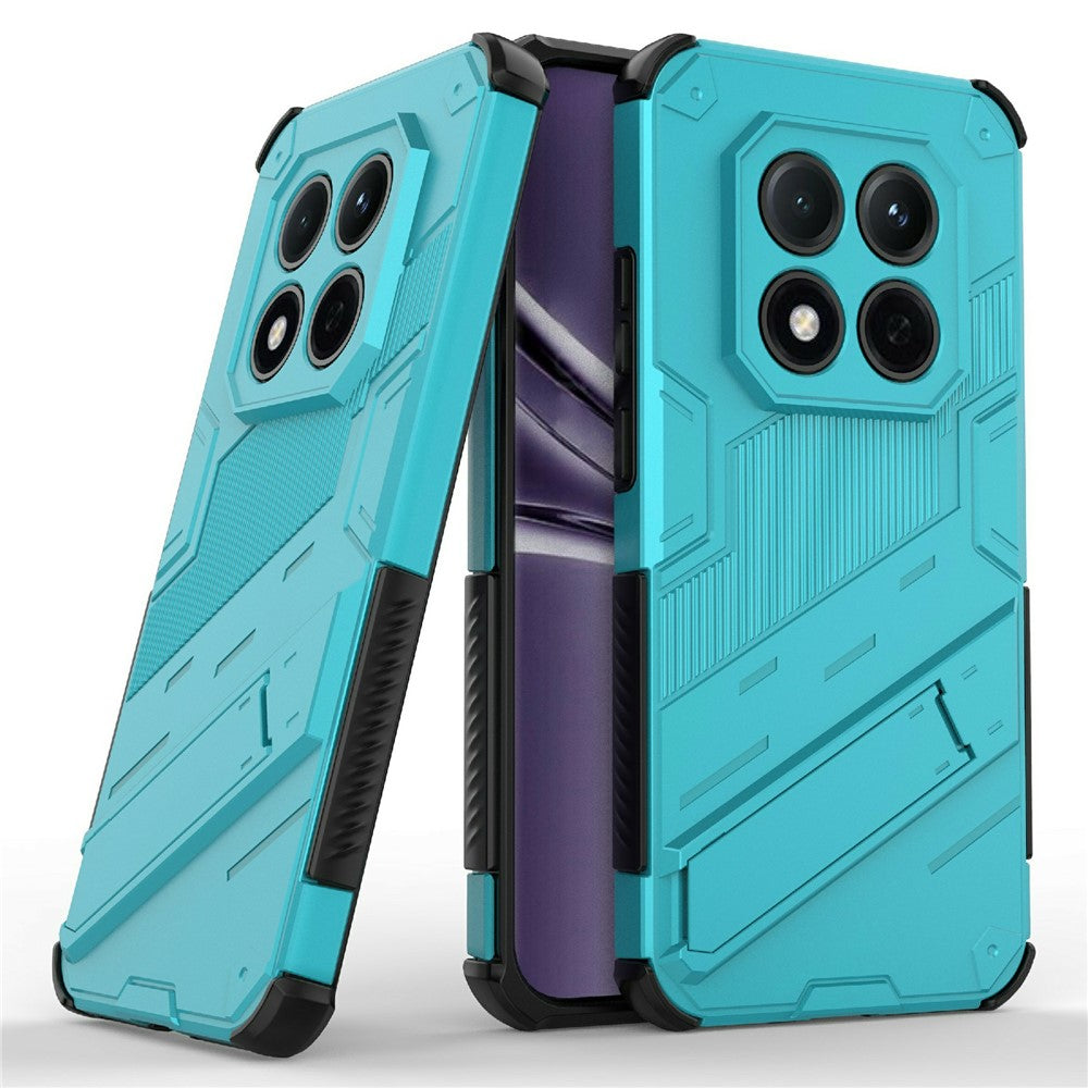 For Xiaomi Redmi Note 15 Pro 5G (Global) Case PC + TPU Shockproof Phone Cover with Kickstand - Baby Blue