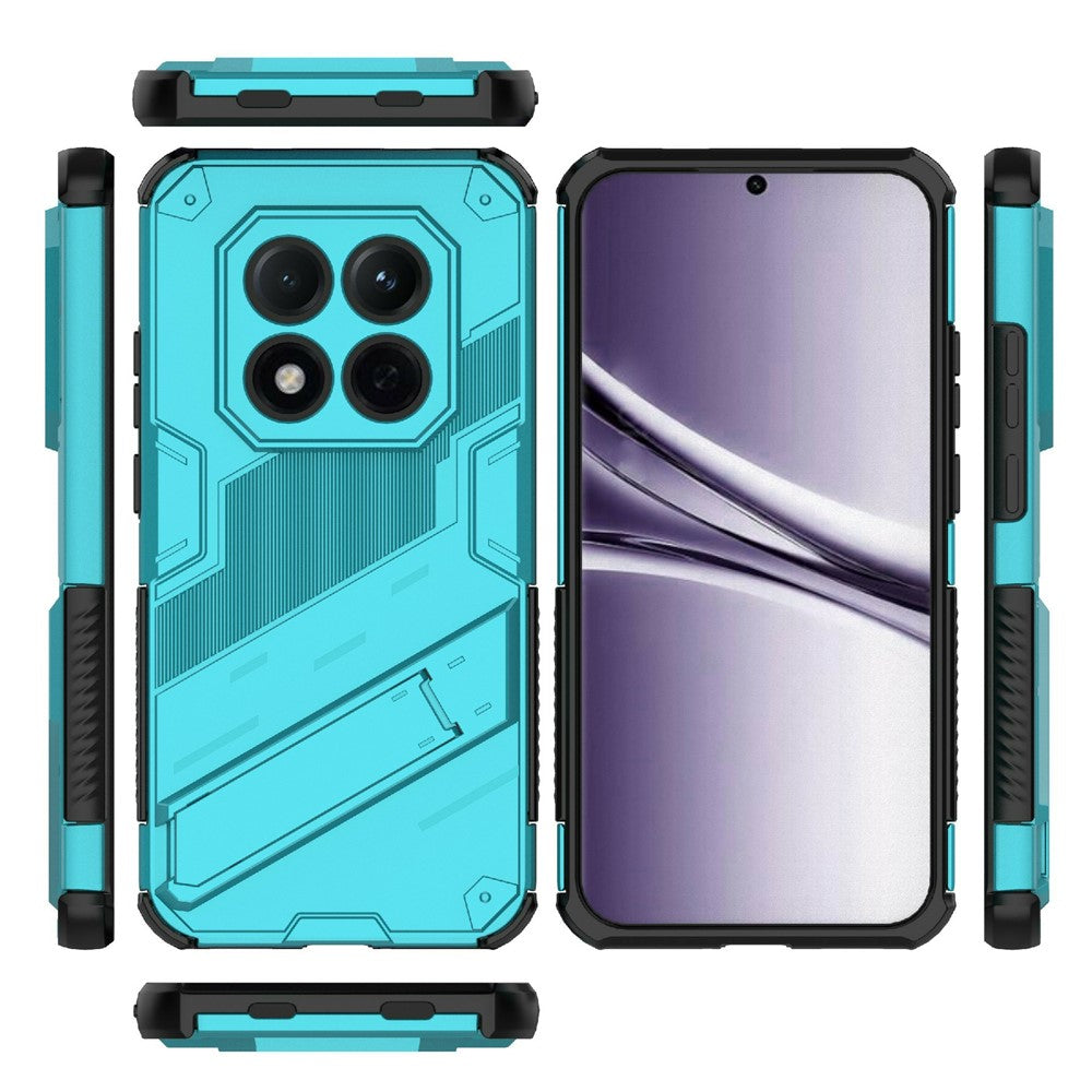 For Xiaomi Redmi Note 15 Pro 5G (Global) Case PC + TPU Shockproof Phone Cover with Kickstand - Baby Blue