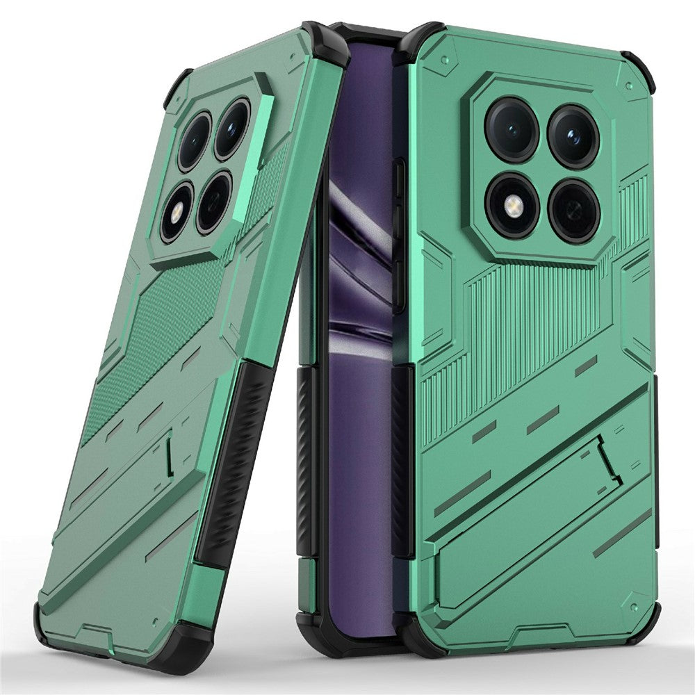 For Xiaomi Redmi Note 15 Pro 5G (Global) Case PC + TPU Shockproof Phone Cover with Kickstand - Green