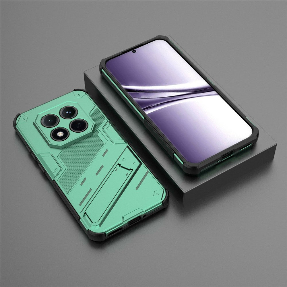For Xiaomi Redmi Note 15 Pro 5G (Global) Case PC + TPU Shockproof Phone Cover with Kickstand - Green