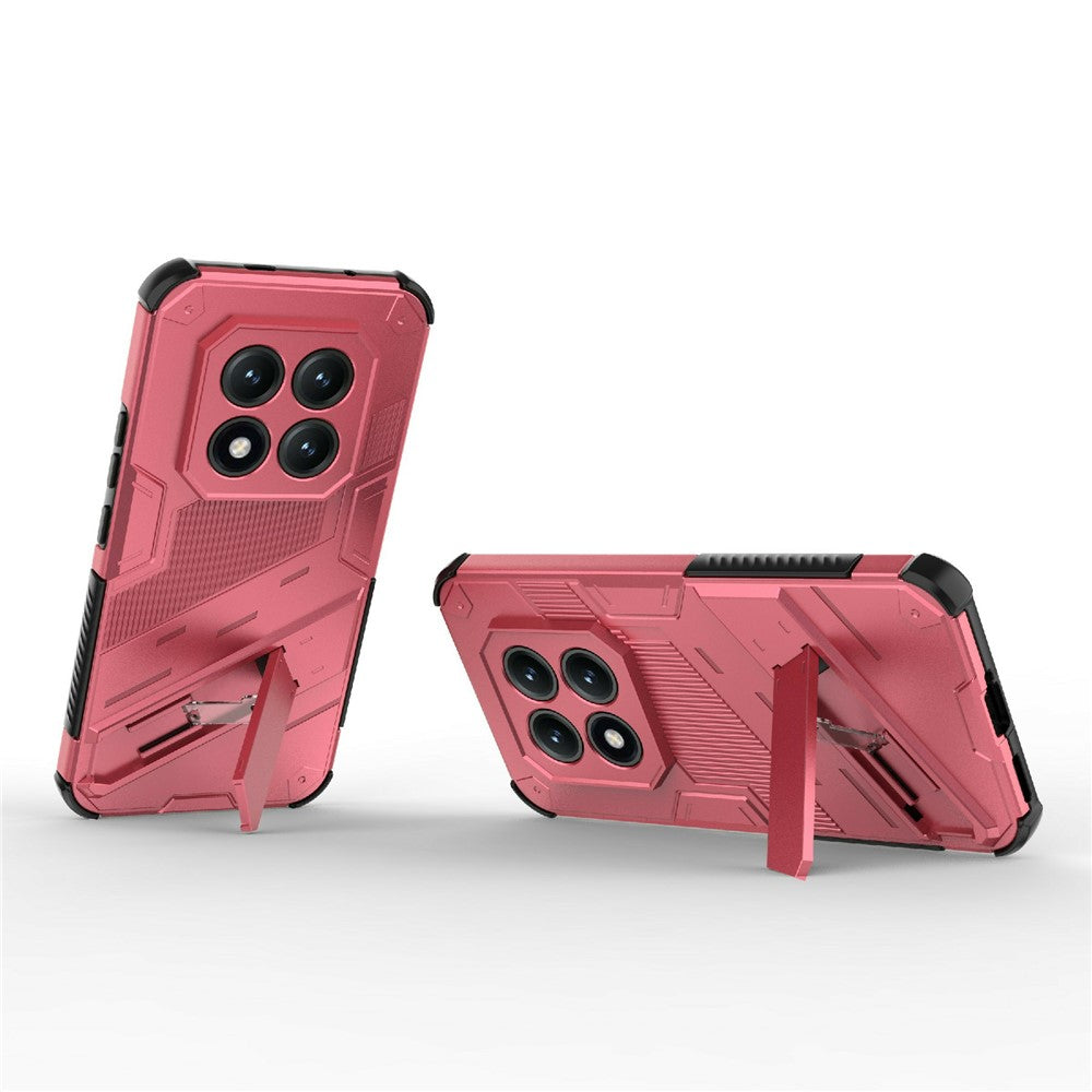 For Xiaomi Poco M8 Pro 5G / Redmi Note 15 Pro+ 5G (Global) Case PC + TPU Shockproof Phone Cover with Kickstand - Rose