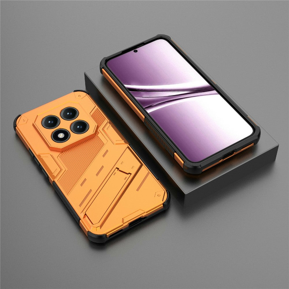 For Xiaomi Poco M8 Pro 5G / Redmi Note 15 Pro+ 5G (Global) Case PC + TPU Shockproof Phone Cover with Kickstand - Orange