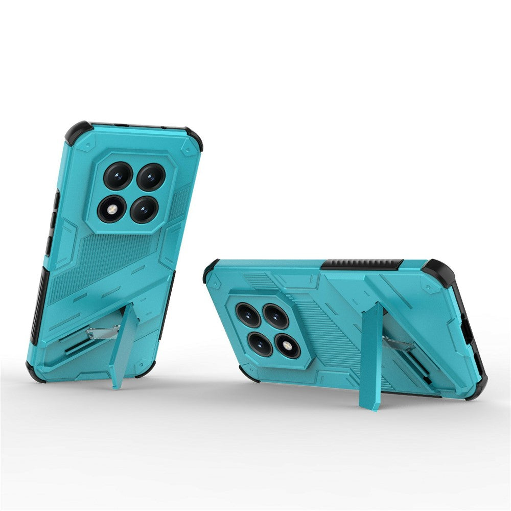 For Xiaomi Poco M8 Pro 5G / Redmi Note 15 Pro+ 5G (Global) Case PC + TPU Shockproof Phone Cover with Kickstand - Baby Blue