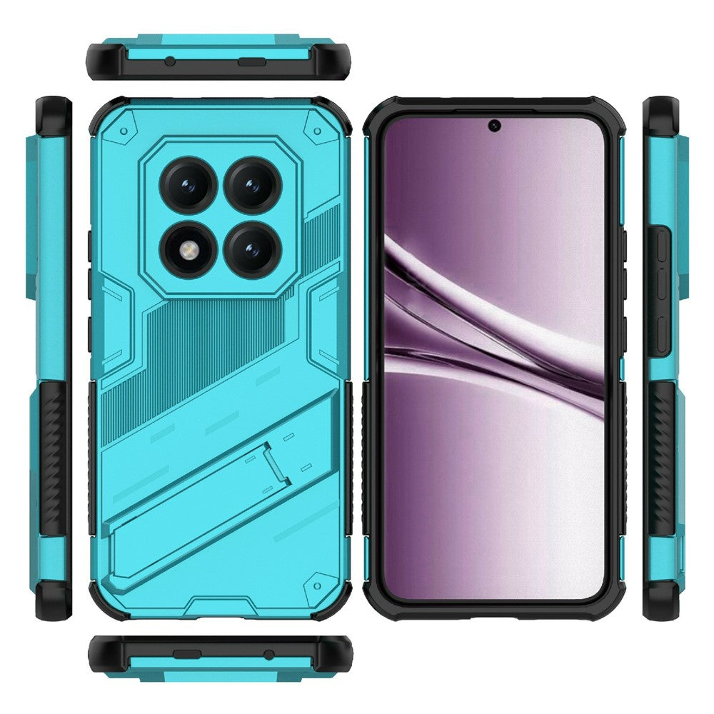 For Xiaomi Poco M8 Pro 5G / Redmi Note 15 Pro+ 5G (Global) Case PC + TPU Shockproof Phone Cover with Kickstand - Baby Blue