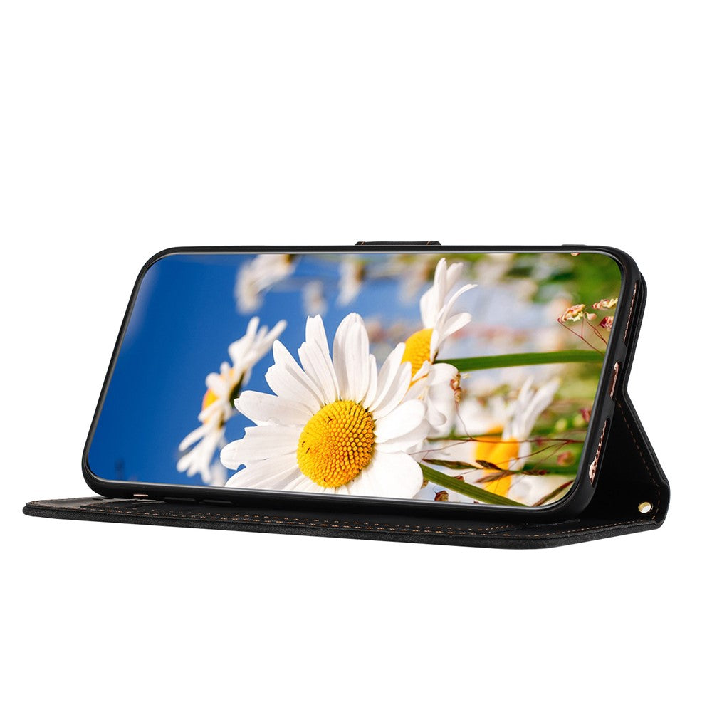 For Xiaomi Poco M8 Pro 5G / Redmi Note 15 Pro+ 5G (Global) Case PU Leather Floral Phone Cover with Card Slots - Black