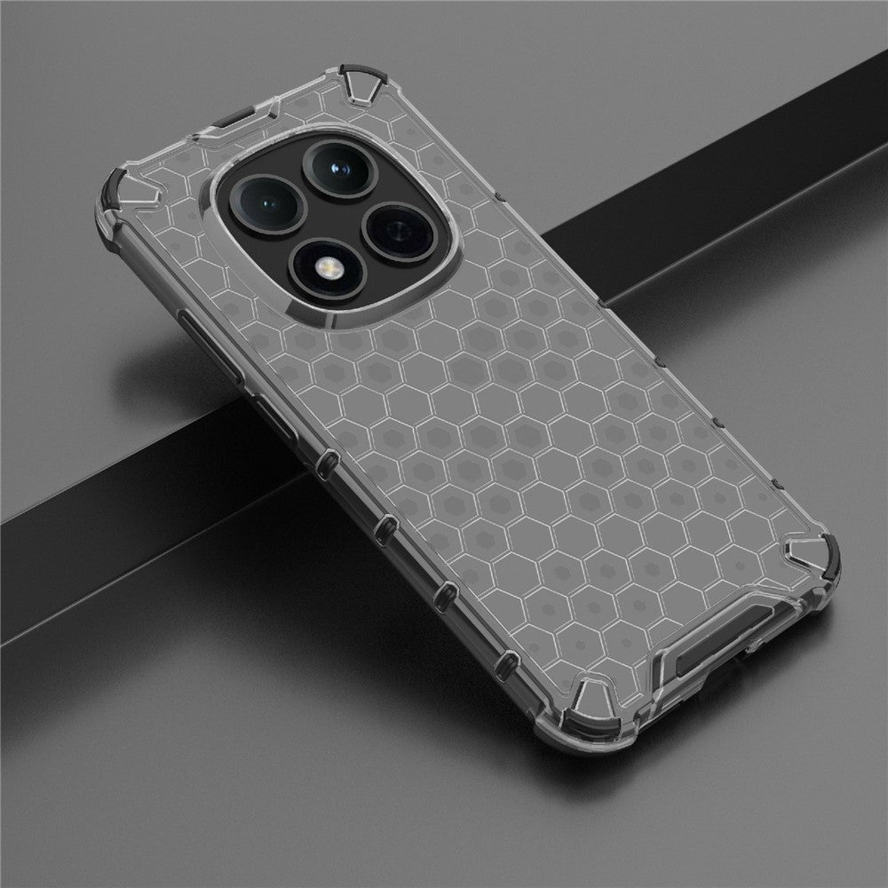 For Xiaomi Redmi Note 15 Pro 5G (Global) Case PC + TPU Phone Cover Honeycomb Shape - Black