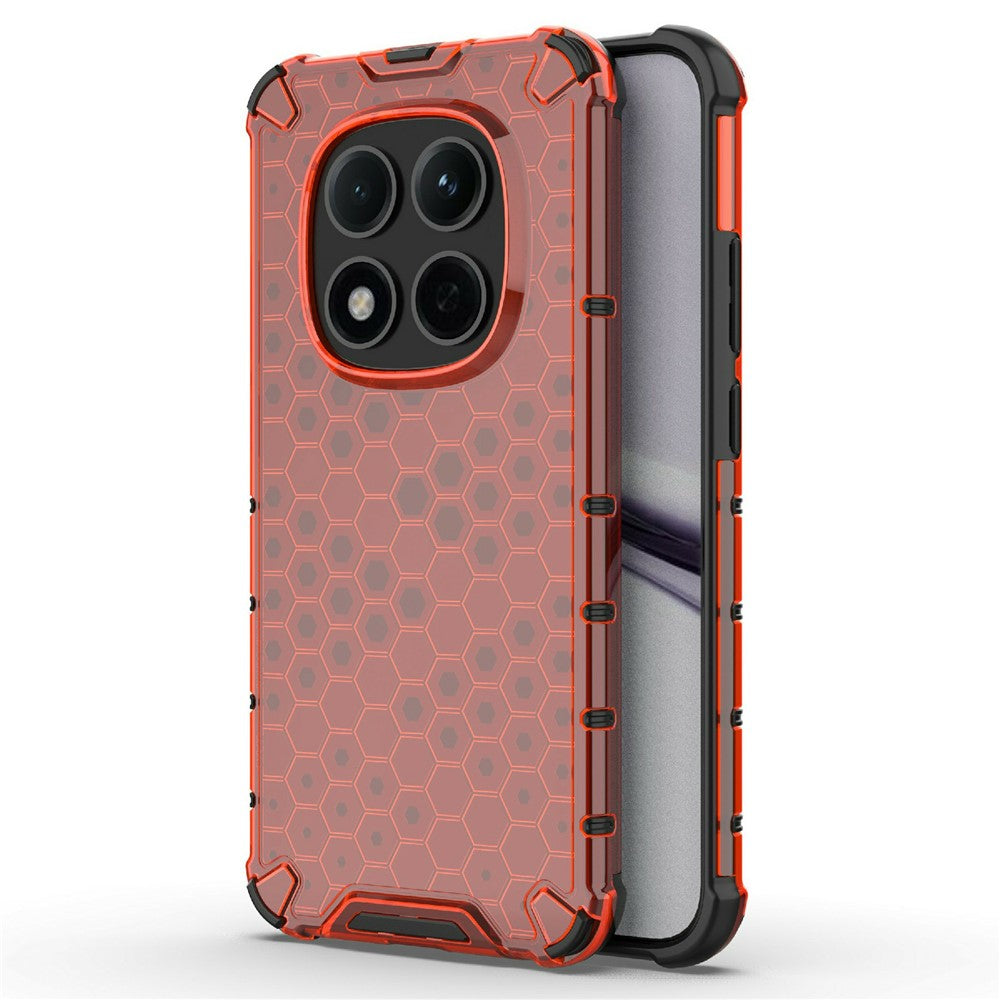 For Xiaomi Redmi Note 15 Pro 5G (Global) Case PC + TPU Phone Cover Honeycomb Shape - Red