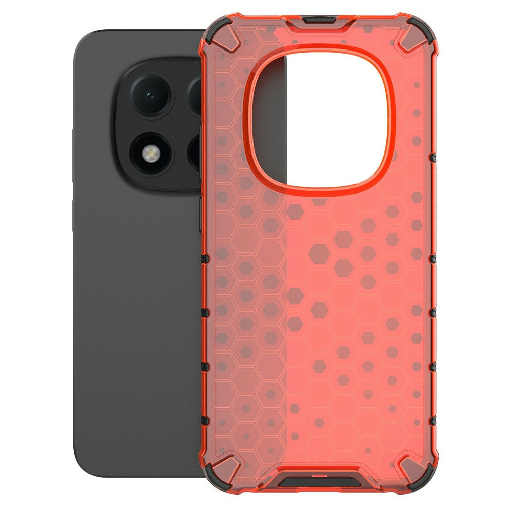 For Xiaomi Redmi Note 15 Pro 5G (Global) Case PC + TPU Phone Cover Honeycomb Shape - Red