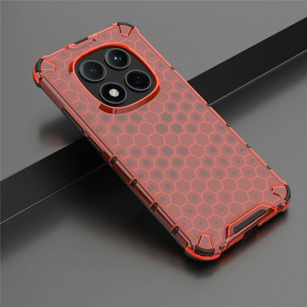 For Xiaomi Redmi Note 15 Pro 5G (Global) Case PC + TPU Phone Cover Honeycomb Shape - Red