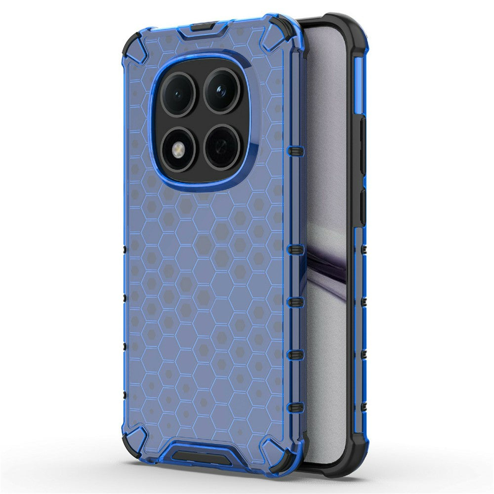 For Xiaomi Redmi Note 15 Pro 5G (Global) Case PC + TPU Phone Cover Honeycomb Shape - Blue