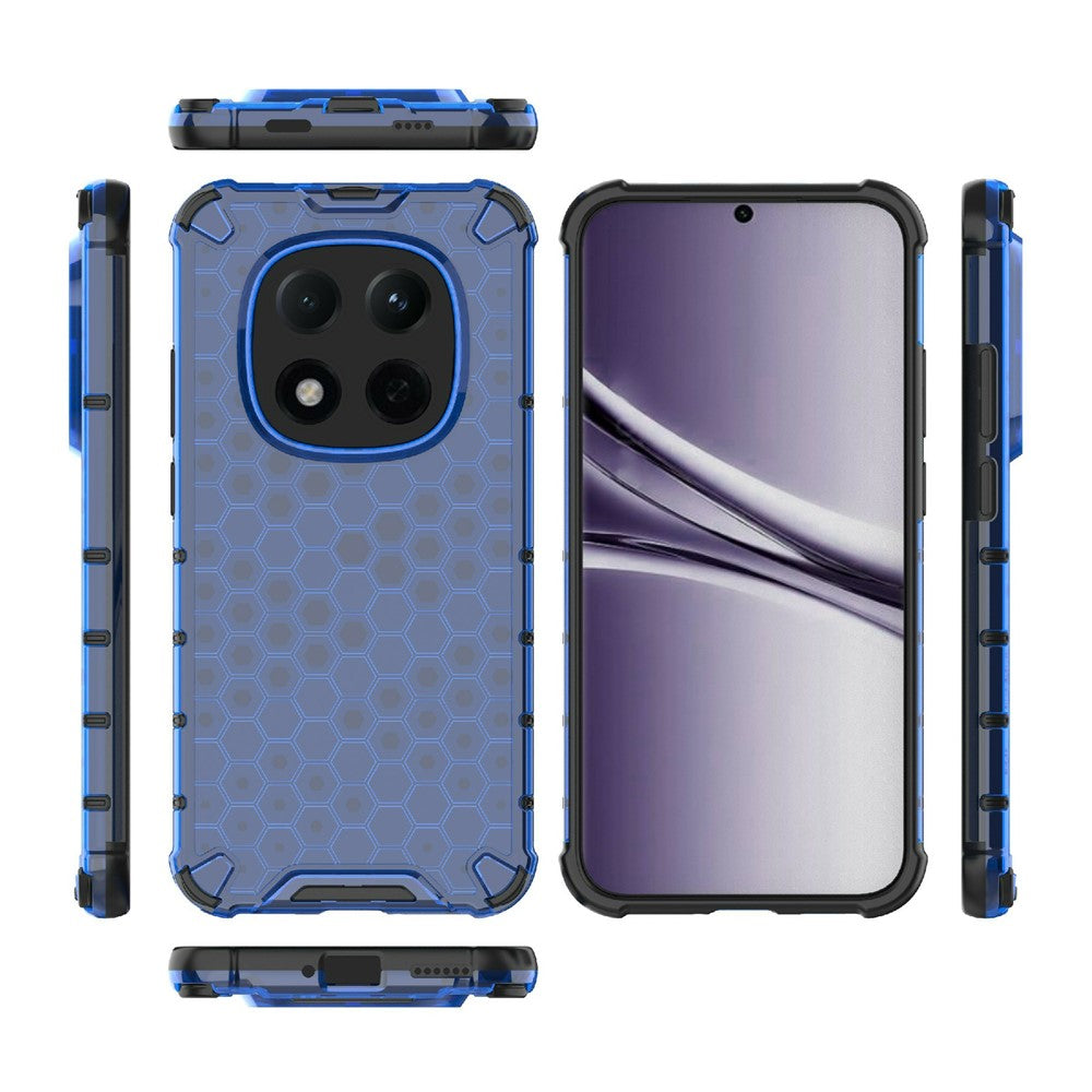 For Xiaomi Redmi Note 15 Pro 5G (Global) Case PC + TPU Phone Cover Honeycomb Shape - Blue