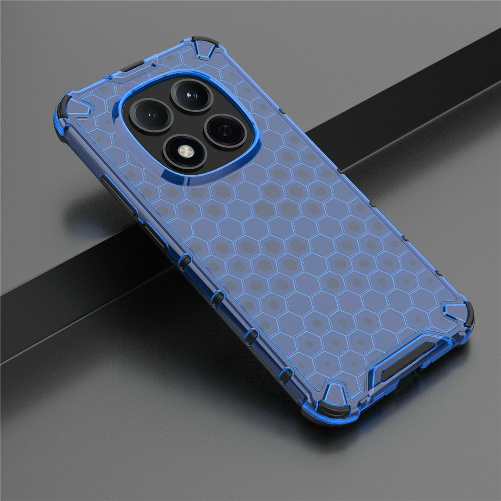 For Xiaomi Redmi Note 15 Pro 5G (Global) Case PC + TPU Phone Cover Honeycomb Shape - Blue