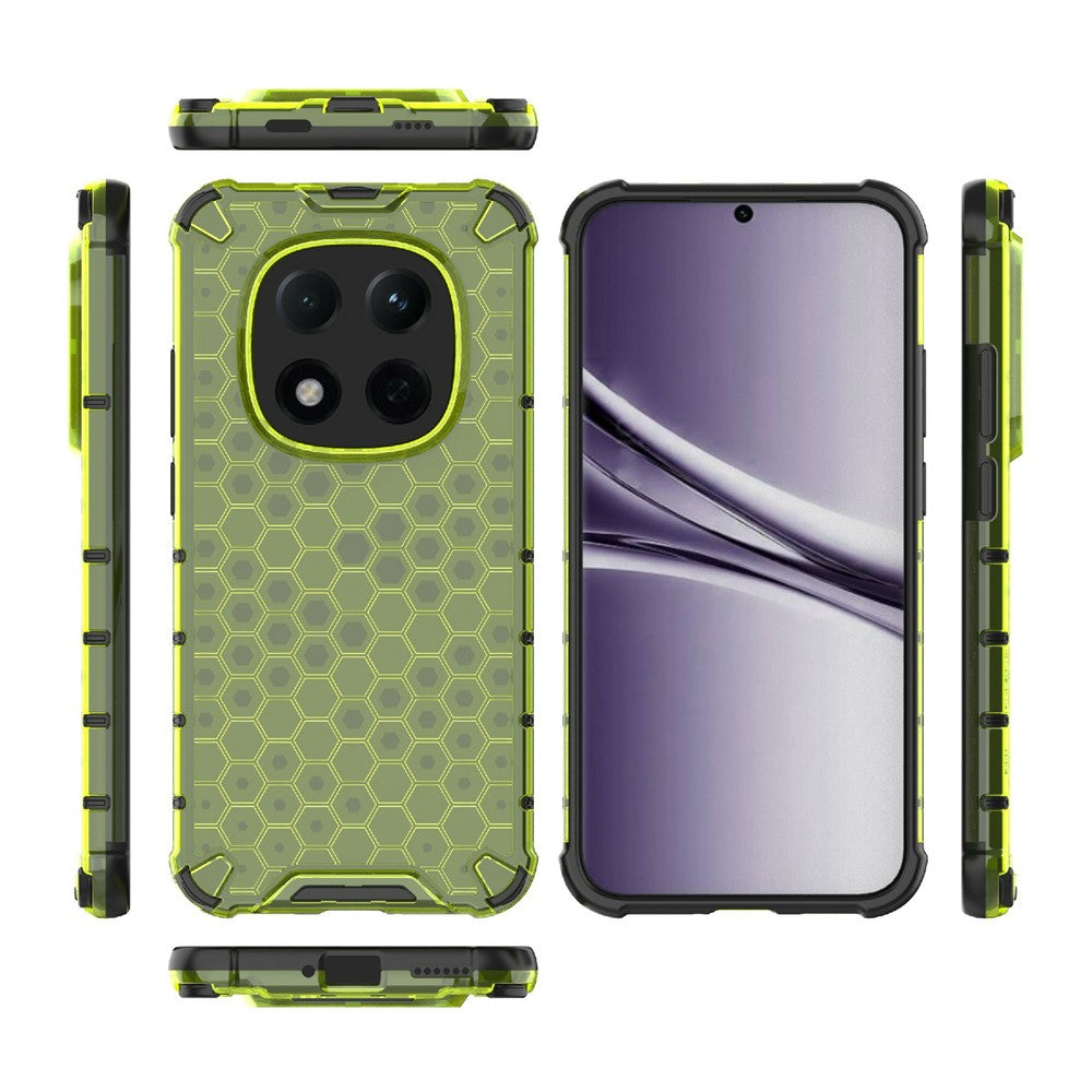 For Xiaomi Redmi Note 15 Pro 5G (Global) Case PC + TPU Phone Cover Honeycomb Shape - Green
