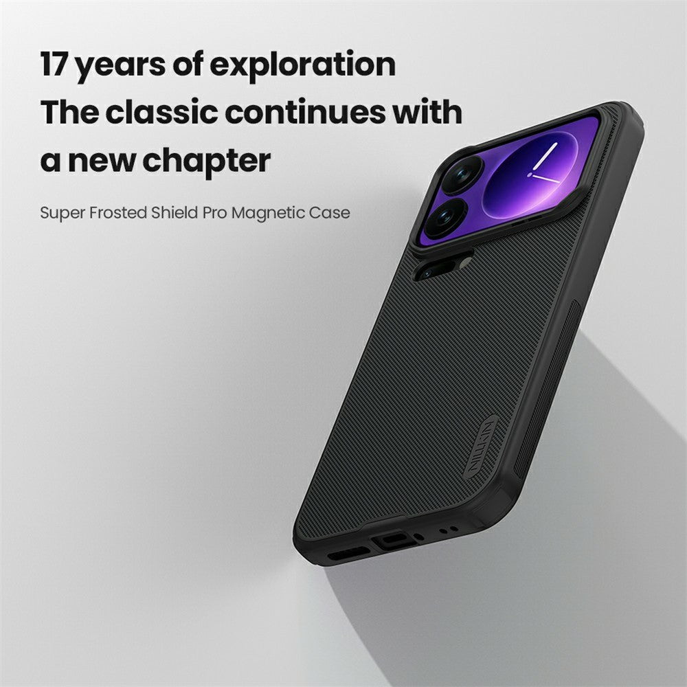 NILLKIN Frosted Shield Pro for Xiaomi 17 Pro Max Magnetic Case PC + TPU Phone Cover