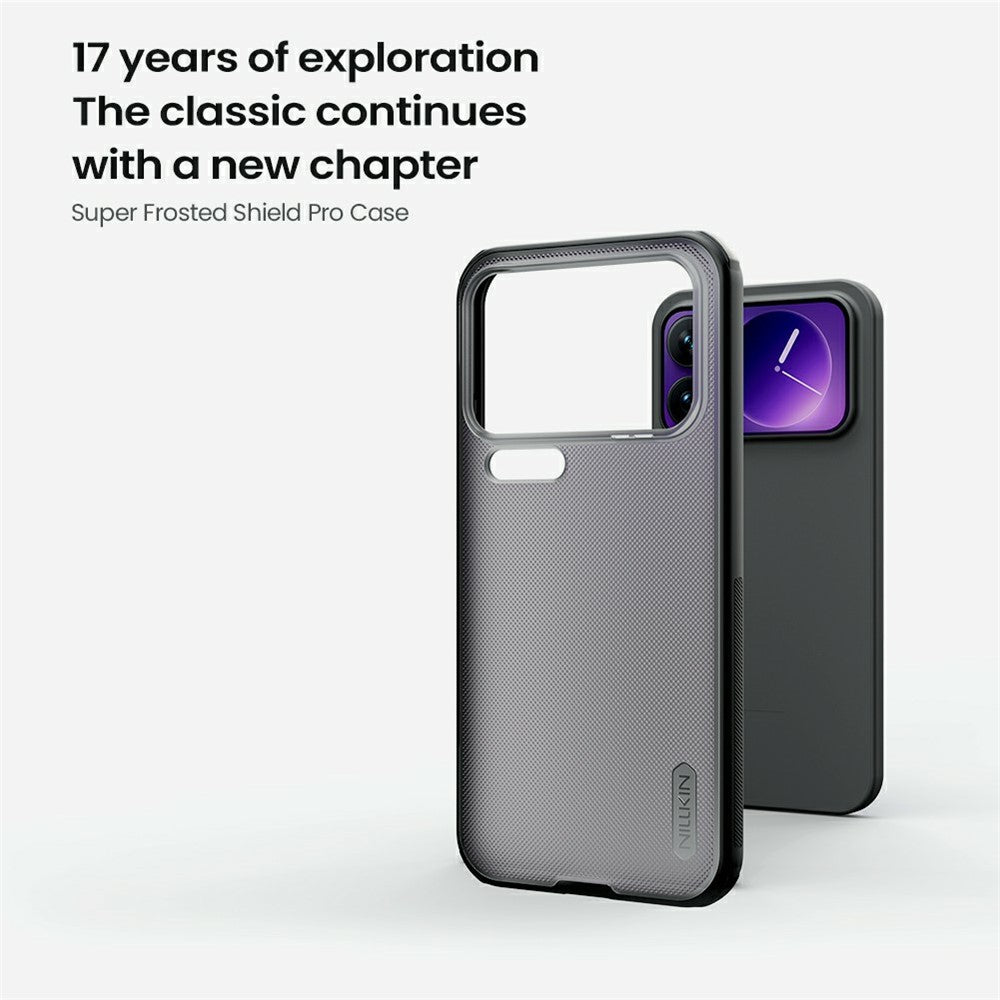 NILLKIN Super Frosted Shield Pro For Xiaomi 17 Pro Max Case Matte PC TPU Clear Black Phone Back Cover