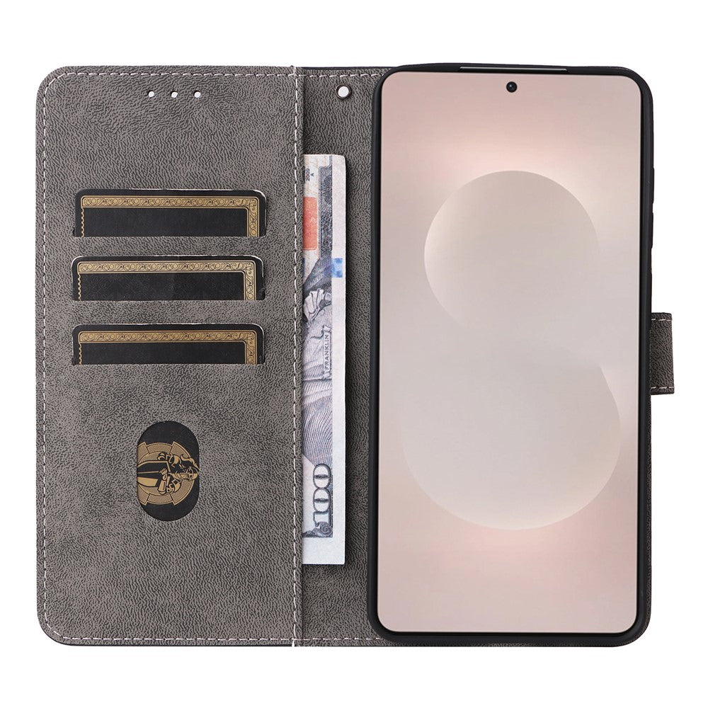 For-Samsung-Galaxy-S26-Edge-Case-Wallet-RFID-Blocking-PU-Leather-Phone-Cover-Stand-with-Strap-Black