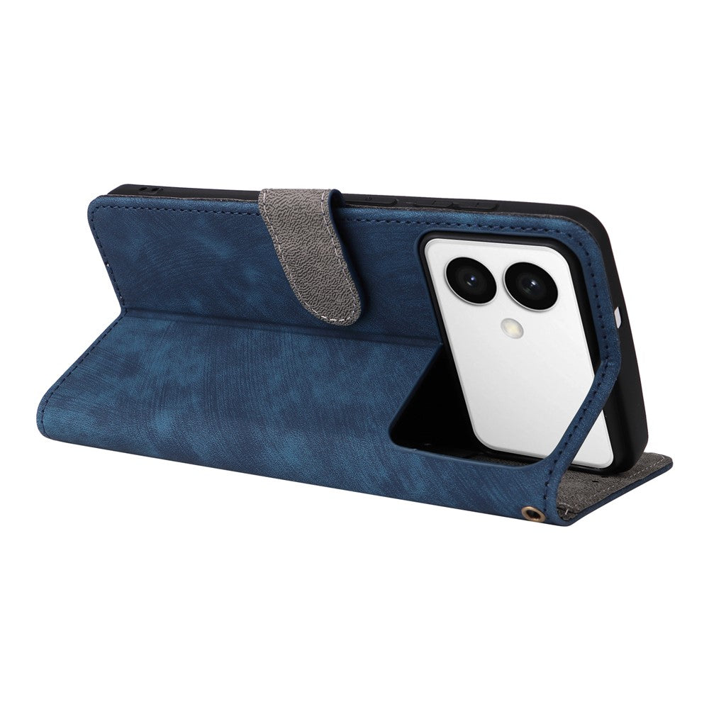 For-Samsung-Galaxy-S26-Edge-Case-Wallet-RFID-Blocking-PU-Leather-Phone-Cover-Stand-with-Strap-Blue