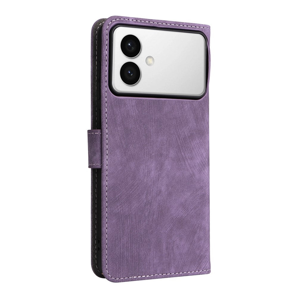 For-Samsung-Galaxy-S26-Edge-Case-Wallet-RFID-Blocking-PU-Leather-Phone-Cover-Stand-with-Strap-Purple