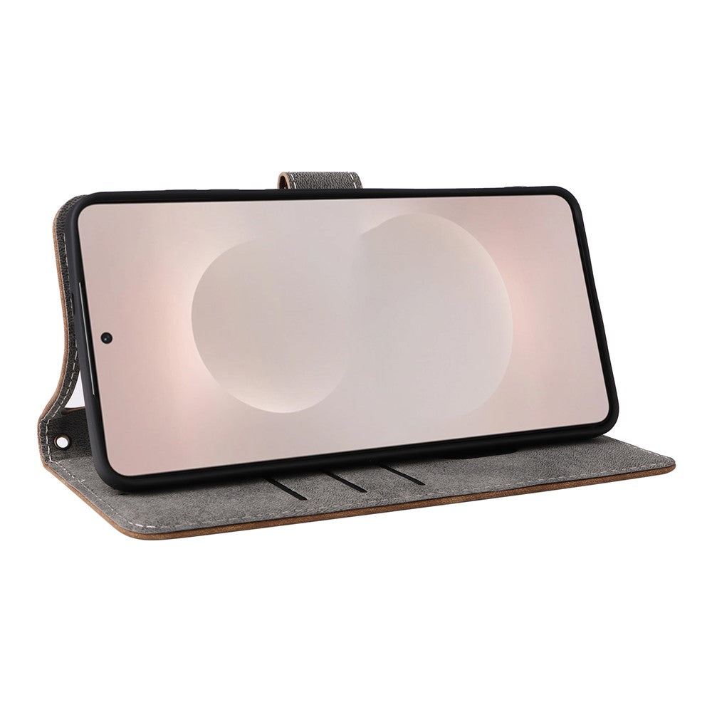 For-Samsung-Galaxy-S26-Edge-Case-Wallet-RFID-Blocking-PU-Leather-Phone-Cover-Stand-with-Strap-Brown