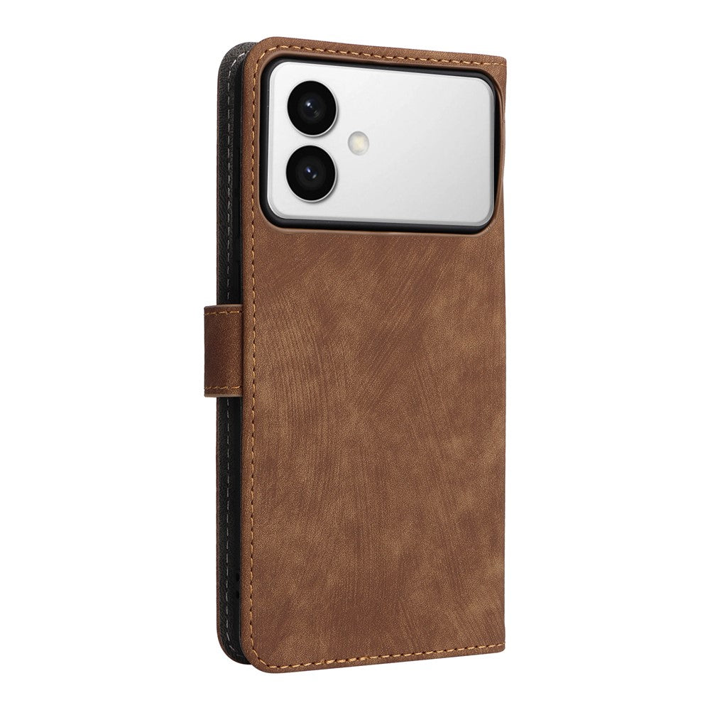 For-Samsung-Galaxy-S26-Edge-Case-Wallet-RFID-Blocking-PU-Leather-Phone-Cover-Stand-with-Strap-Brown