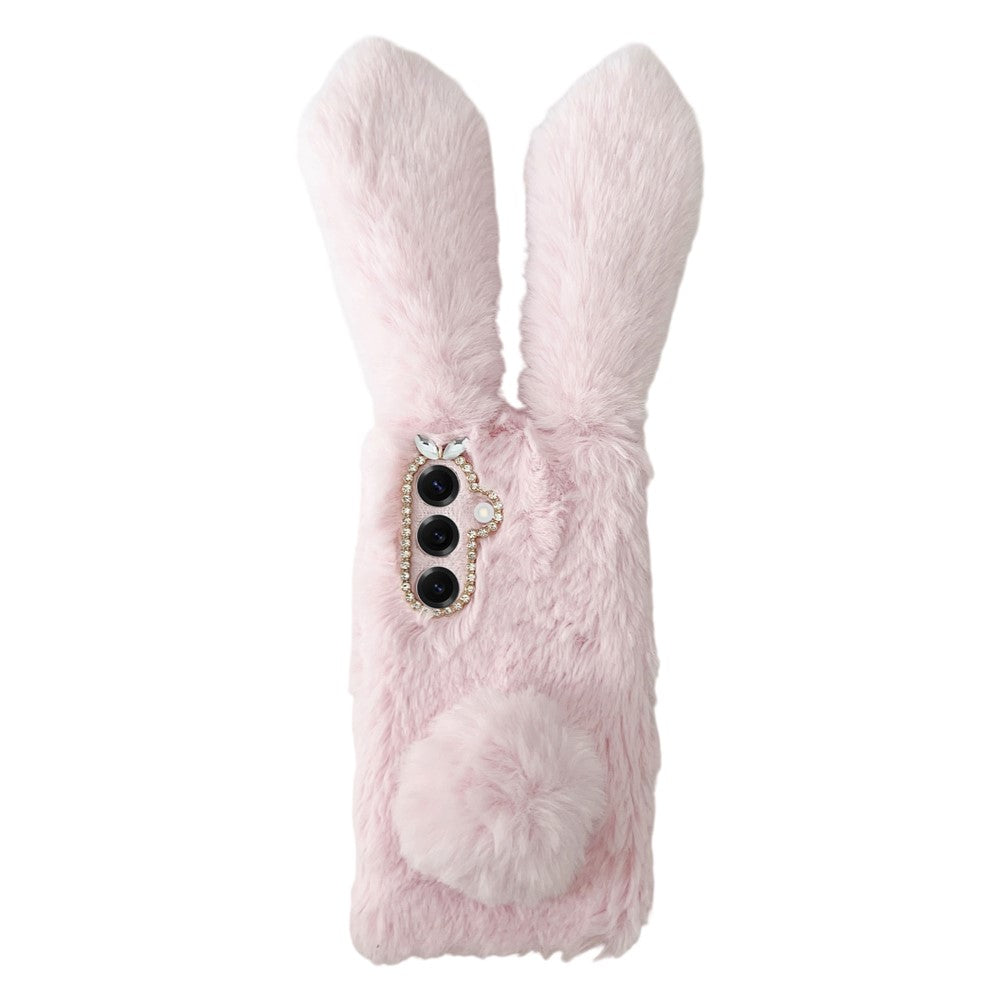 For-Samsung-Galaxy-S26-/-S26-Pro-Case-Plush-Cute-Bunny-Winter-Fluffy-TPU-Phone-Cover-Pink