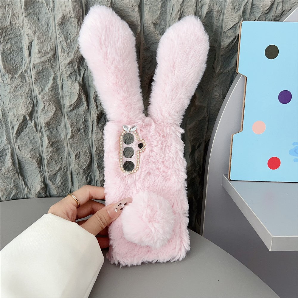 For-Samsung-Galaxy-S26-/-S26-Pro-Case-Plush-Cute-Bunny-Winter-Fluffy-TPU-Phone-Cover-Pink