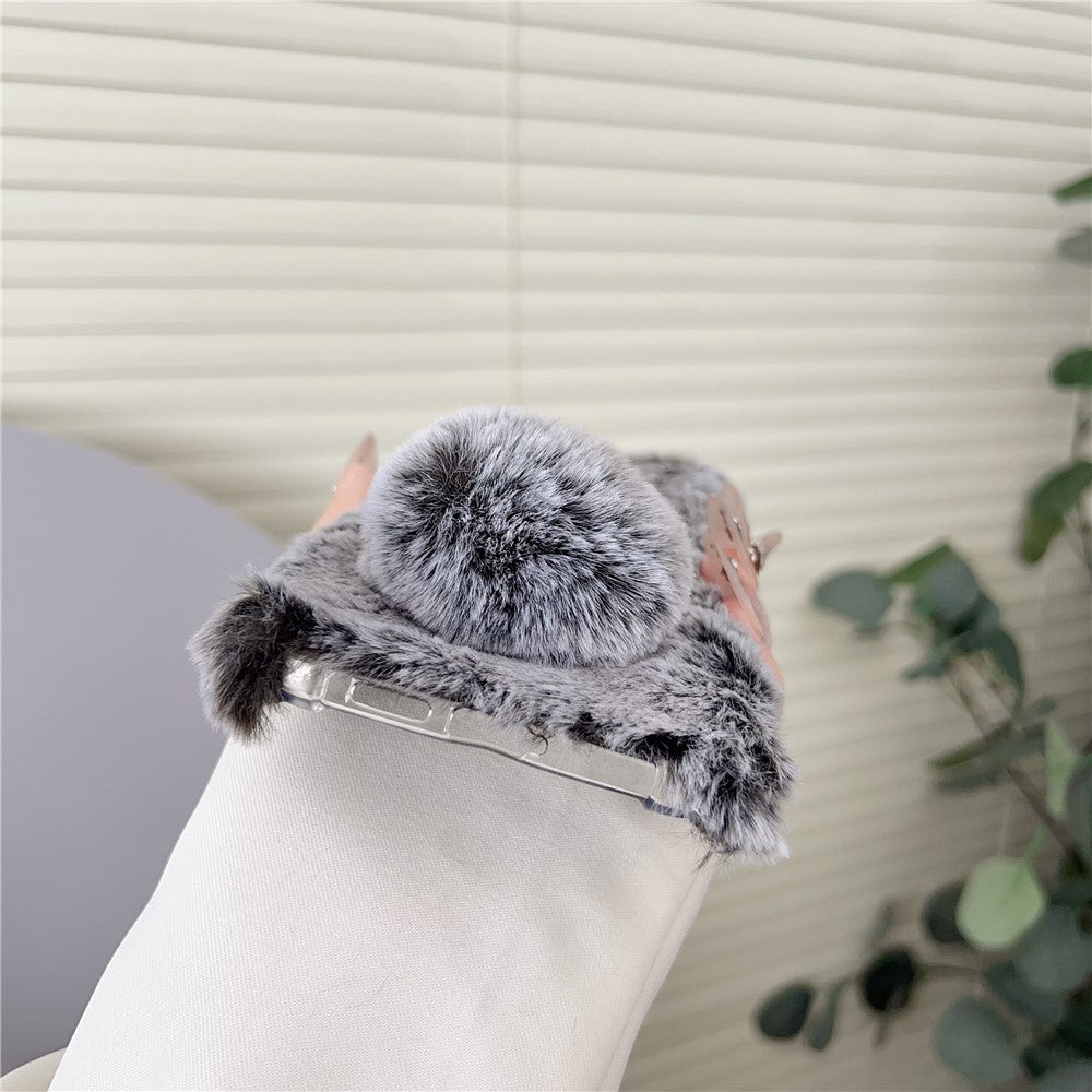 For-Samsung-Galaxy-S26-Edge-Case-Plush-Cute-Bunny-Winter-Fluffy-TPU-Phone-Cover-White