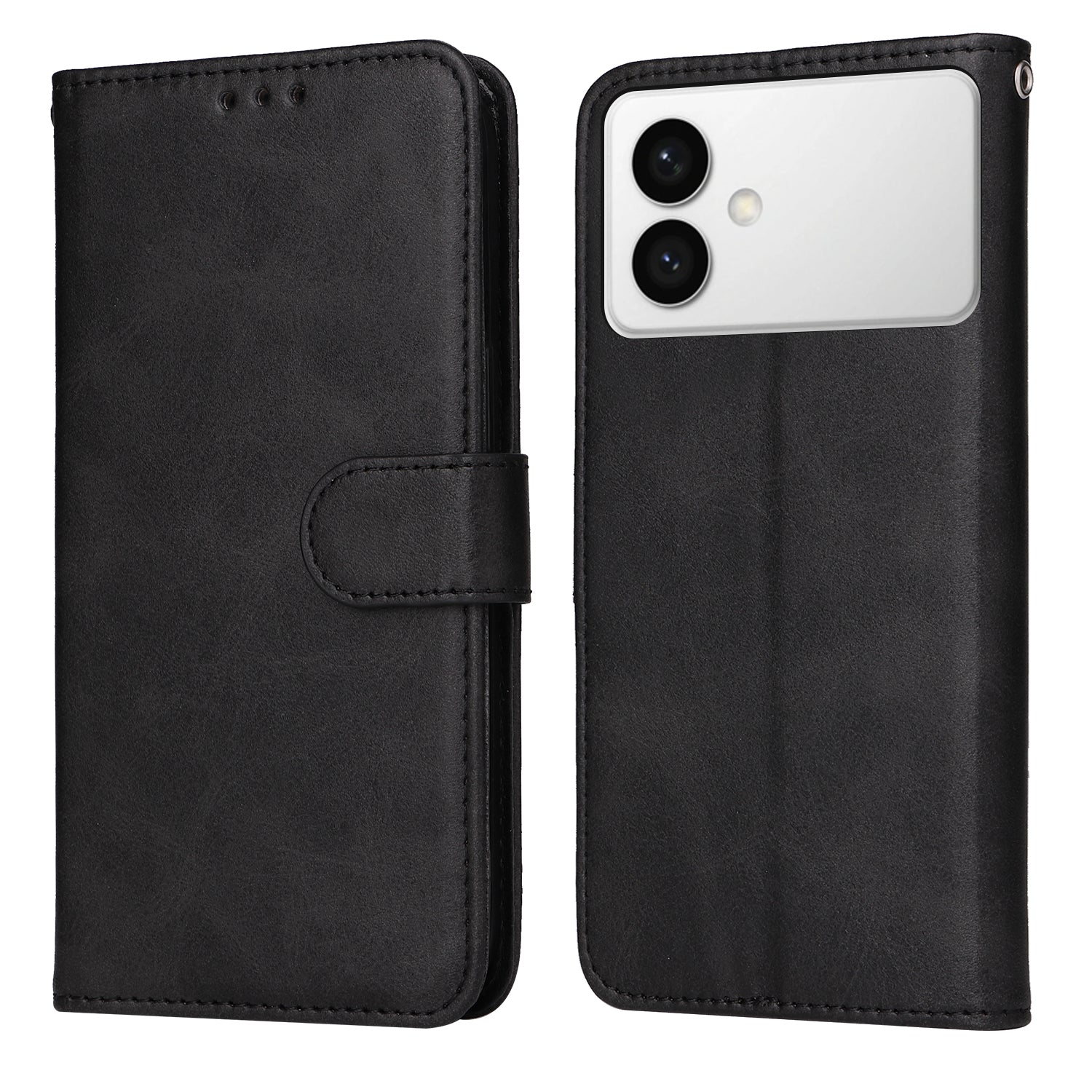 For-Samsung-Galaxy-S26-Edge-Case-Wallet-PU-Leather-Folio-Flip-Phone-Cover-Black