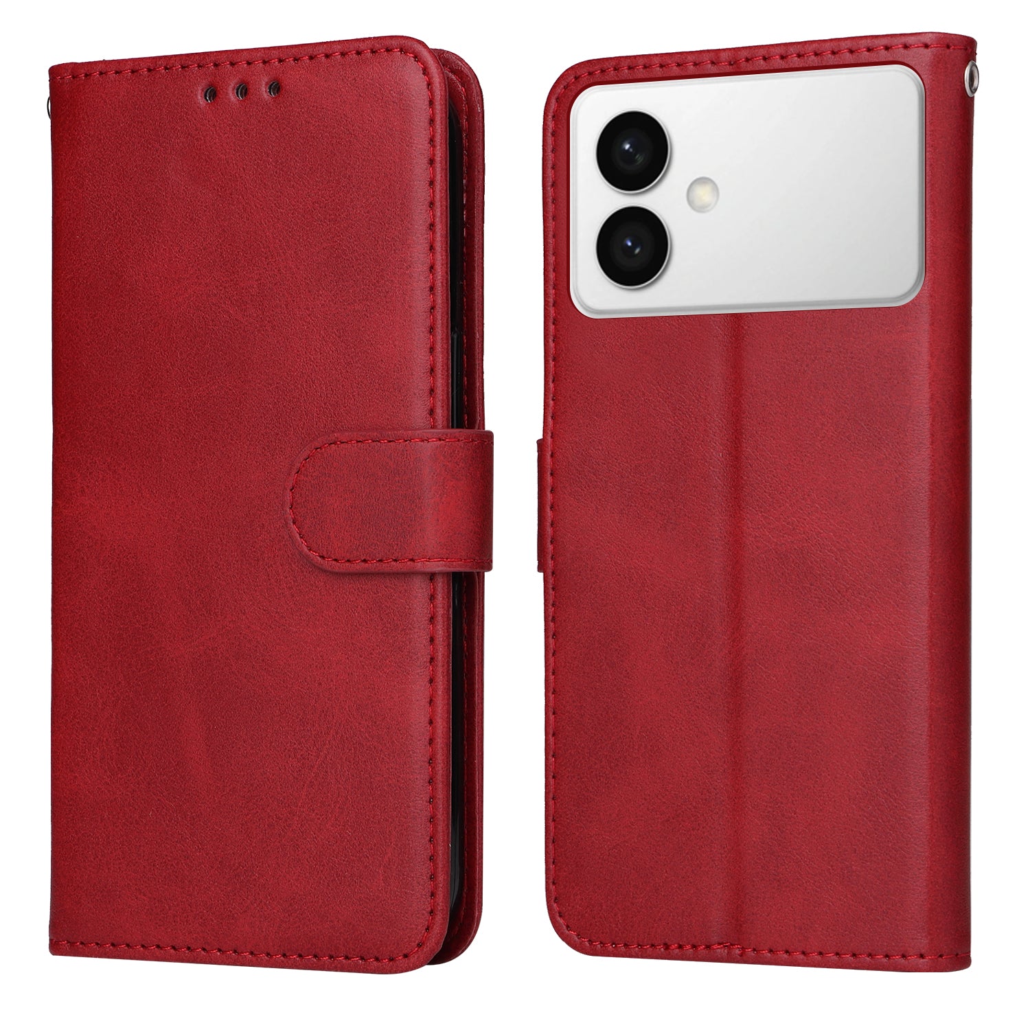 For-Samsung-Galaxy-S26-Edge-Case-Wallet-PU-Leather-Folio-Flip-Phone-Cover-Red