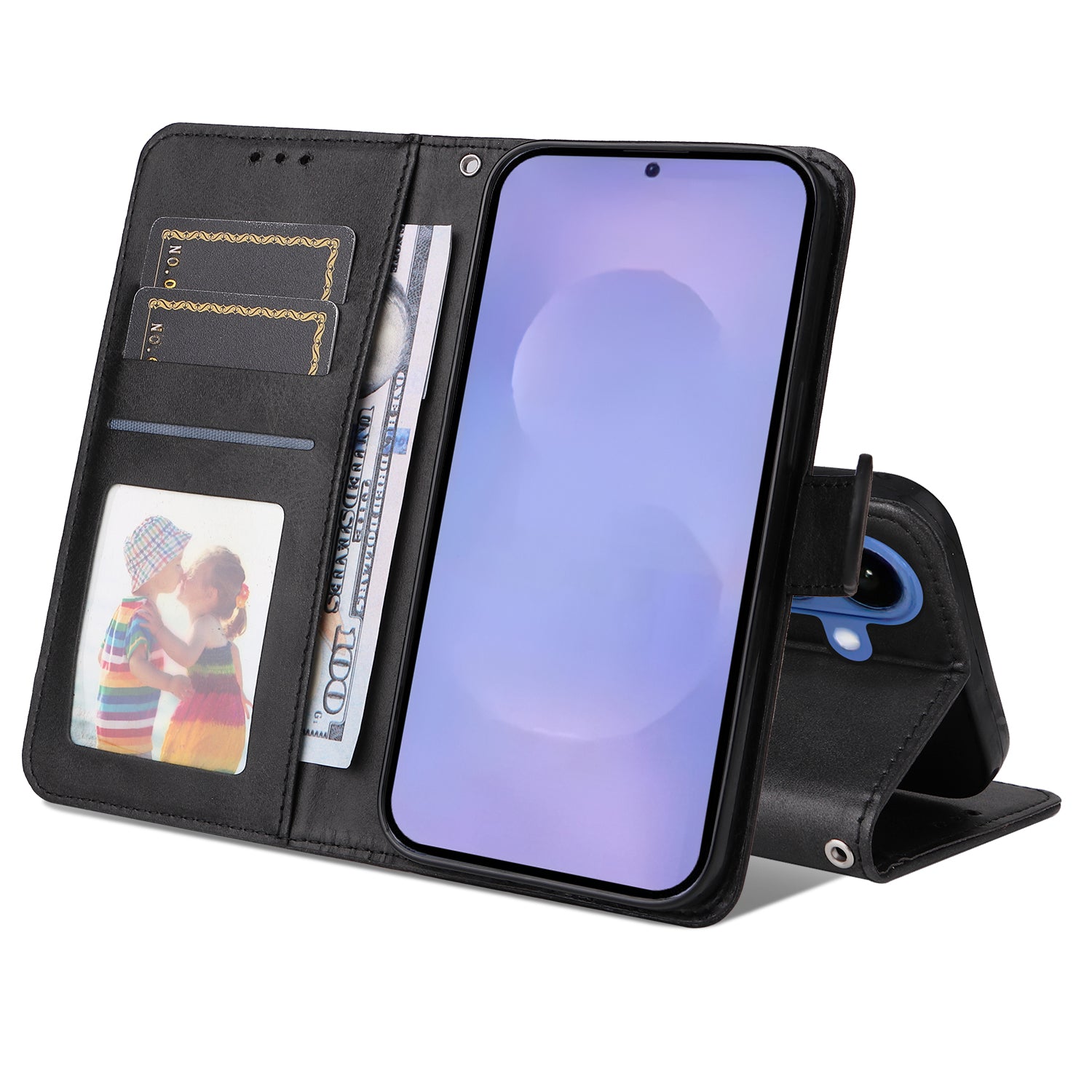 For-Samsung-Galaxy-S26-/-S26-Pro-Case-Wallet-PU-Leather-Folio-Flip-Phone-Cover-Black