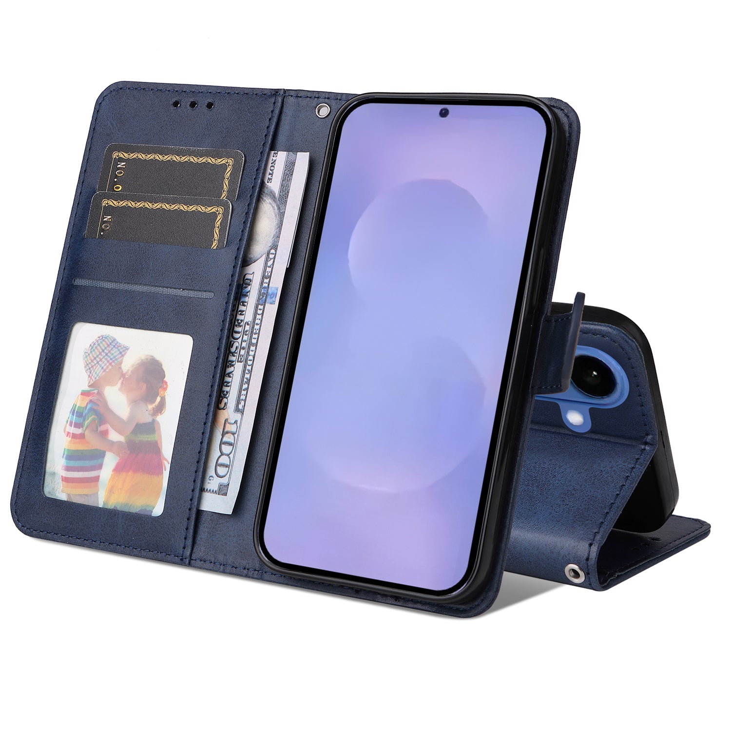 For-Samsung-Galaxy-S26-/-S26-Pro-Case-Wallet-PU-Leather-Folio-Flip-Phone-Cover-Blue