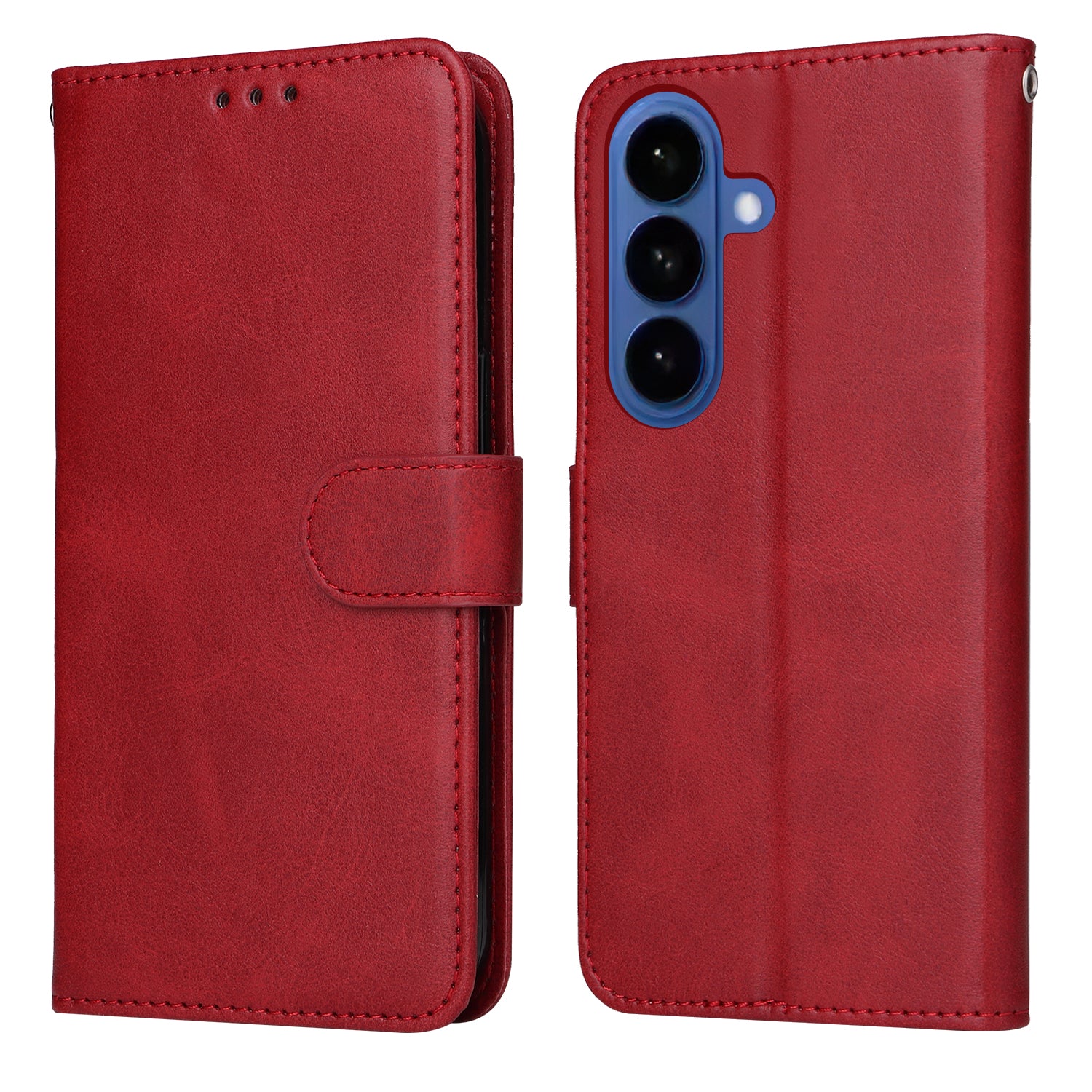 For-Samsung-Galaxy-S26-/-S26-Pro-Case-Wallet-PU-Leather-Folio-Flip-Phone-Cover-Red