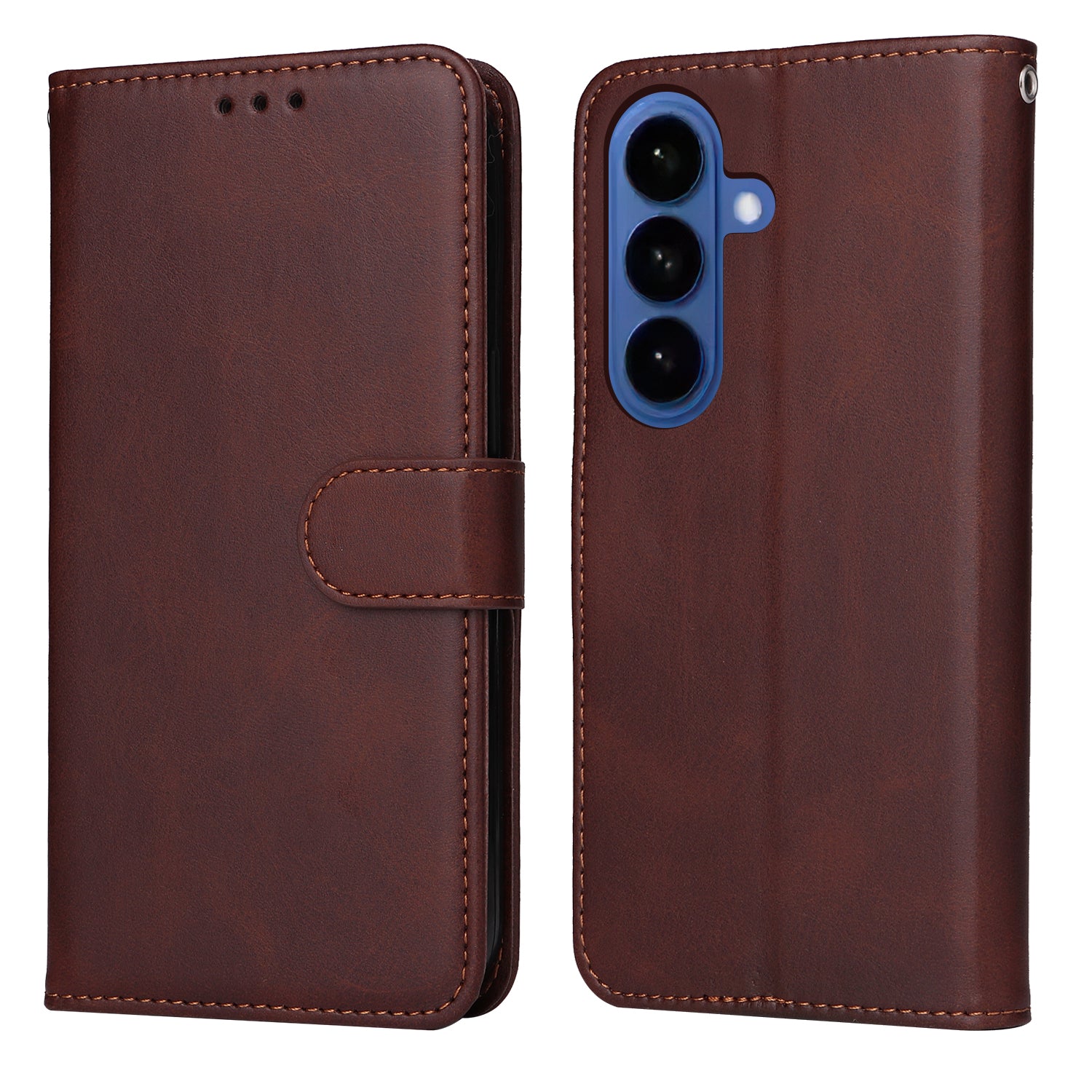 For-Samsung-Galaxy-S26-/-S26-Pro-Case-Wallet-PU-Leather-Folio-Flip-Phone-Cover-Brown