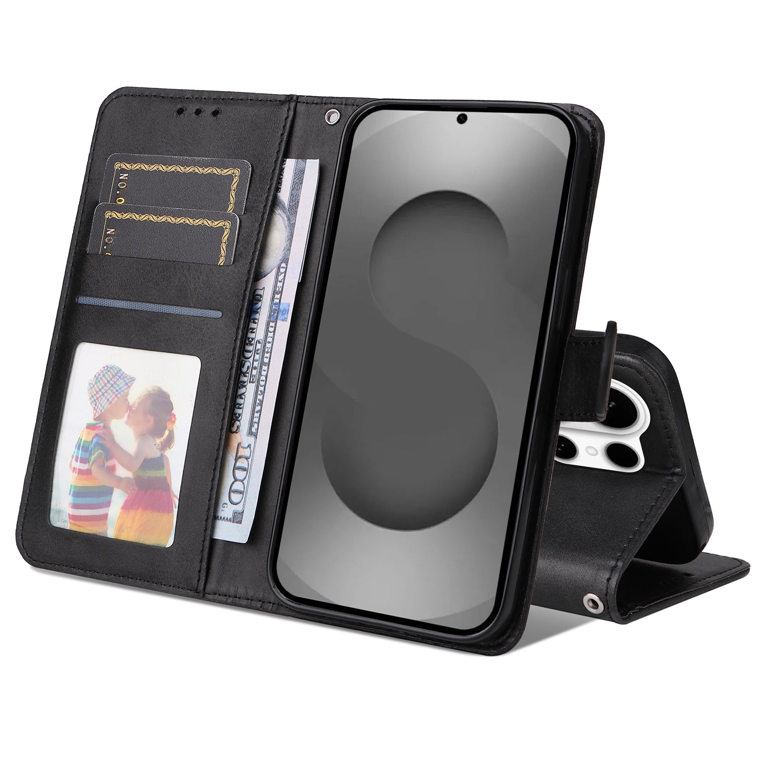 For-Samsung-Galaxy-S26-Ultra-Case-Wallet-PU-Leather-Folio-Flip-Phone-Cover-Black