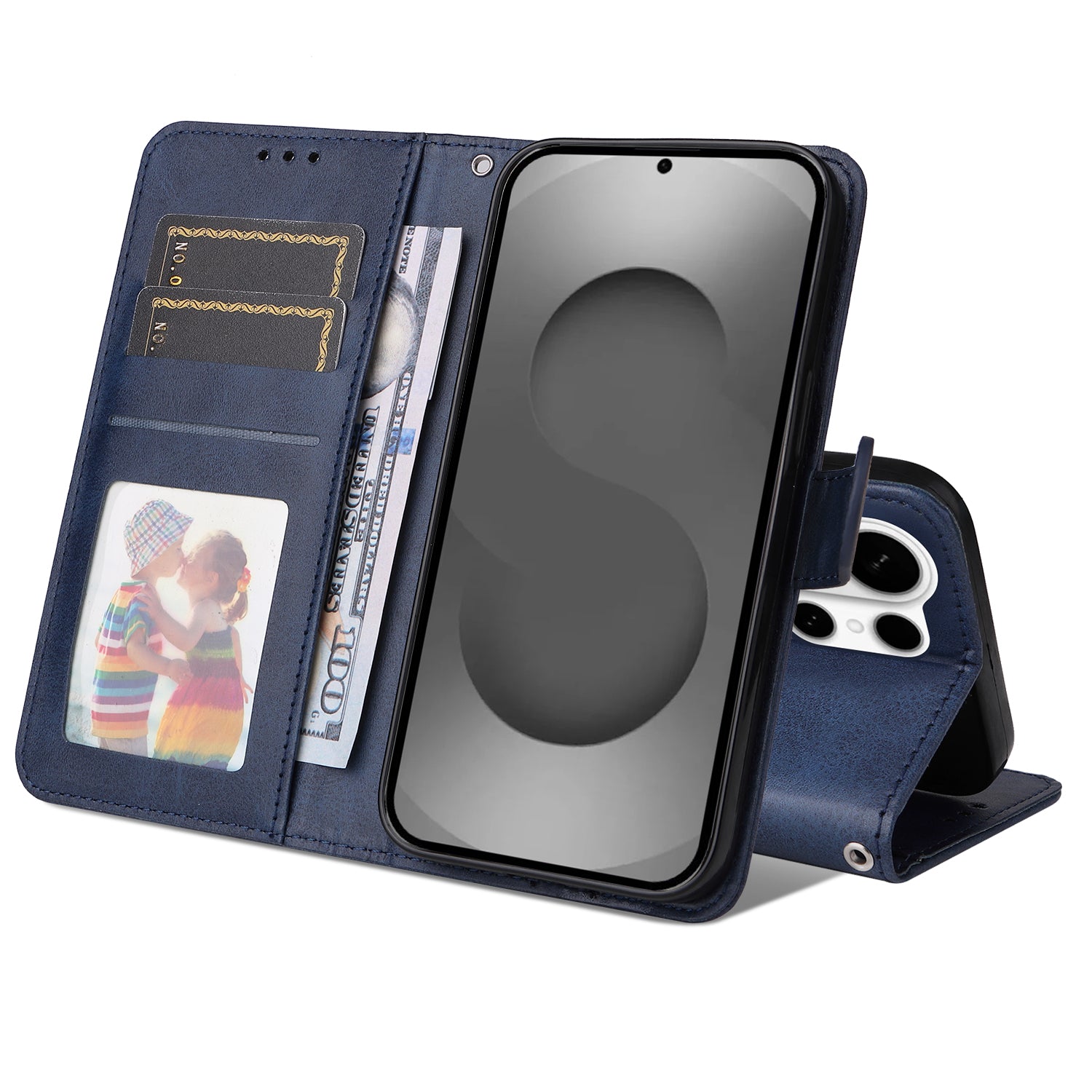 For-Samsung-Galaxy-S26-Ultra-Case-Wallet-PU-Leather-Folio-Flip-Phone-Cover-Blue