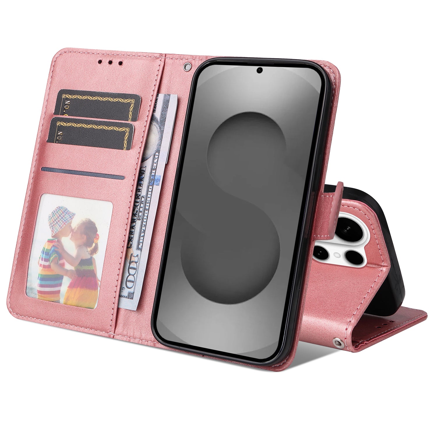 For-Samsung-Galaxy-S26-Ultra-Case-Wallet-PU-Leather-Folio-Flip-Phone-Cover-Pink