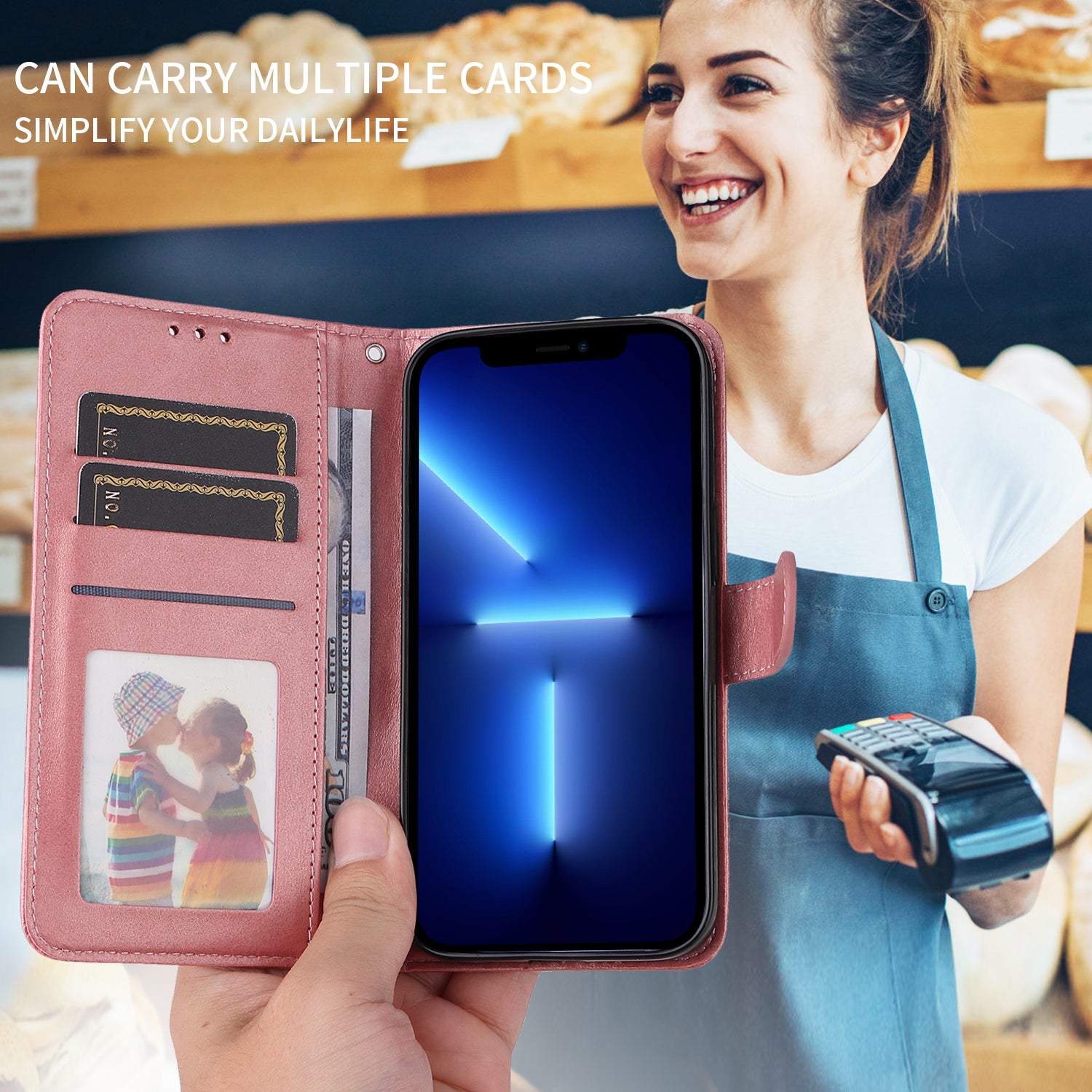 For-Samsung-Galaxy-S26-Ultra-Case-Wallet-PU-Leather-Folio-Flip-Phone-Cover-Pink